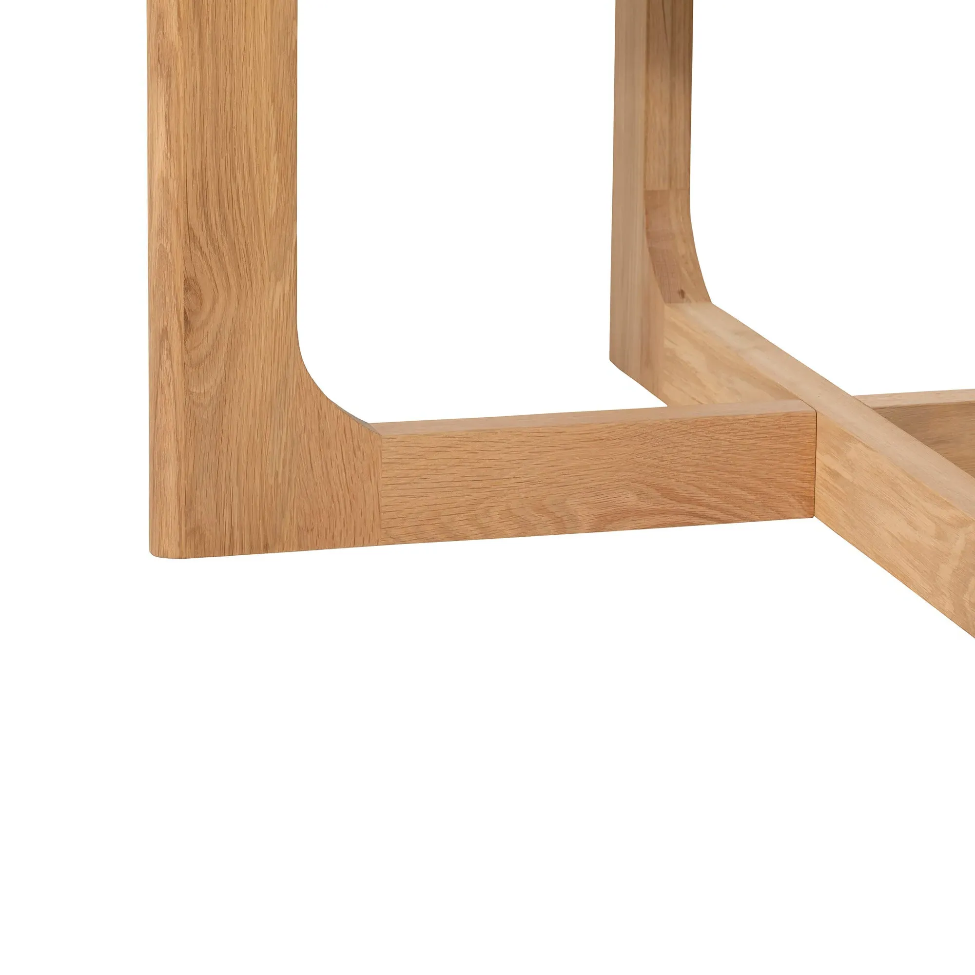 Olav Round Dining Table - Brown, Oak