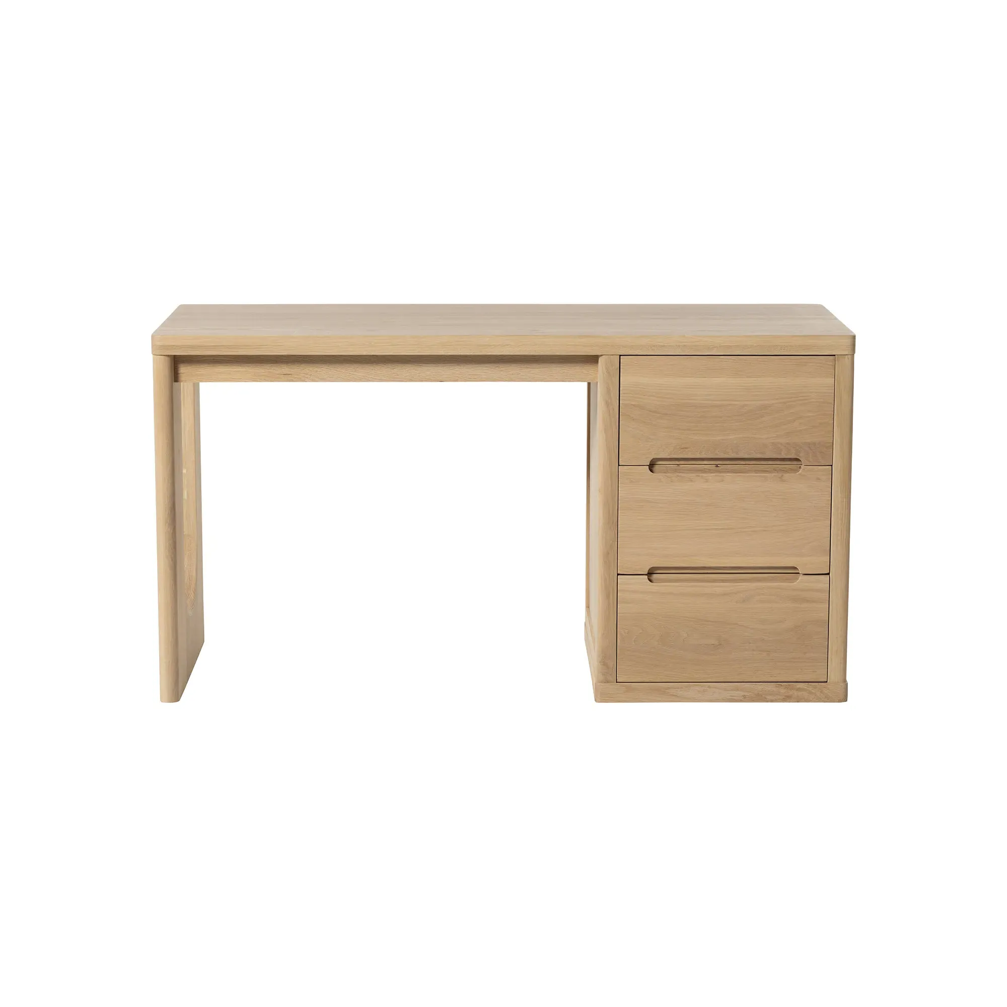 Olav Single Pedestal Desk - Neutral Oak
