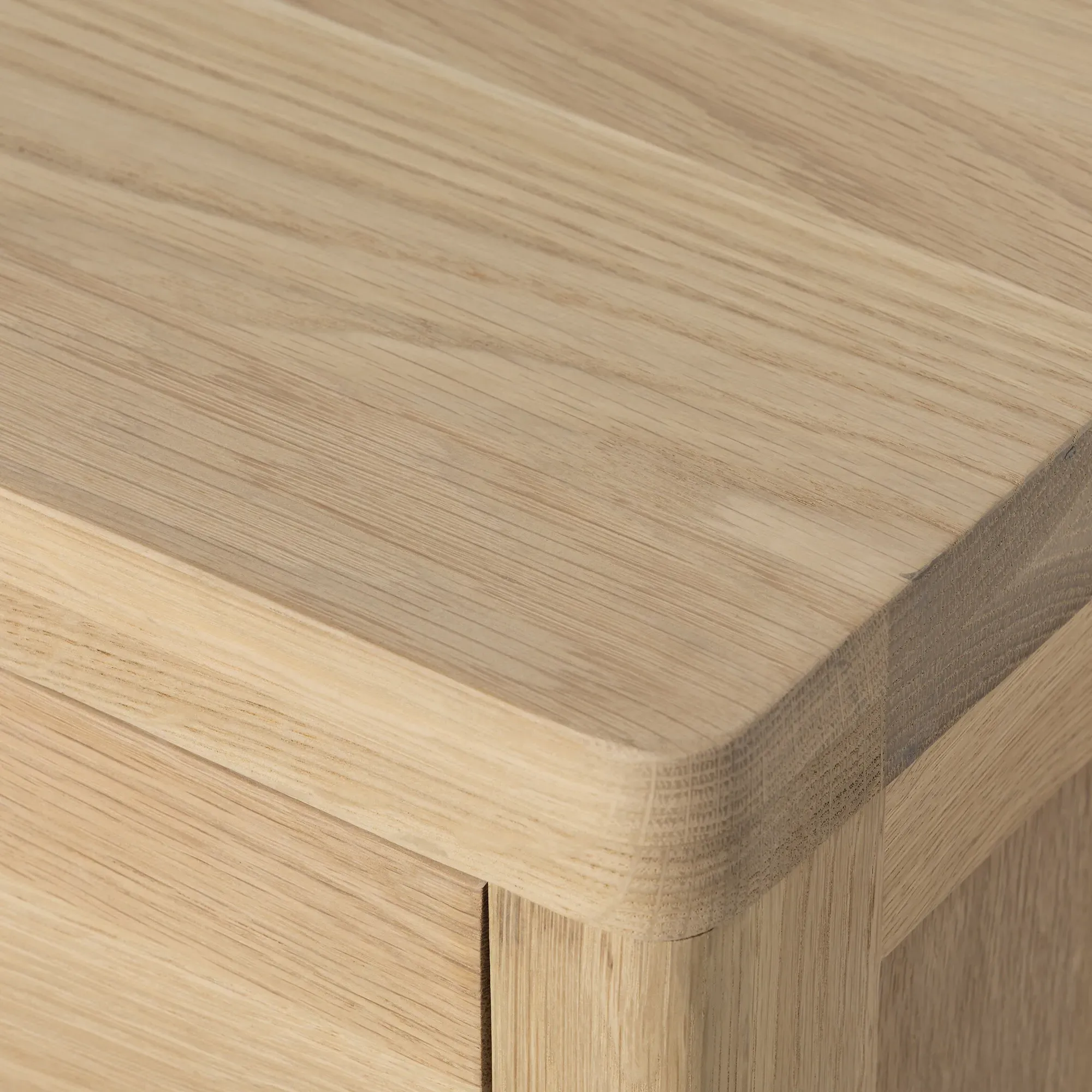 Olav Single Pedestal Desk - Neutral Oak