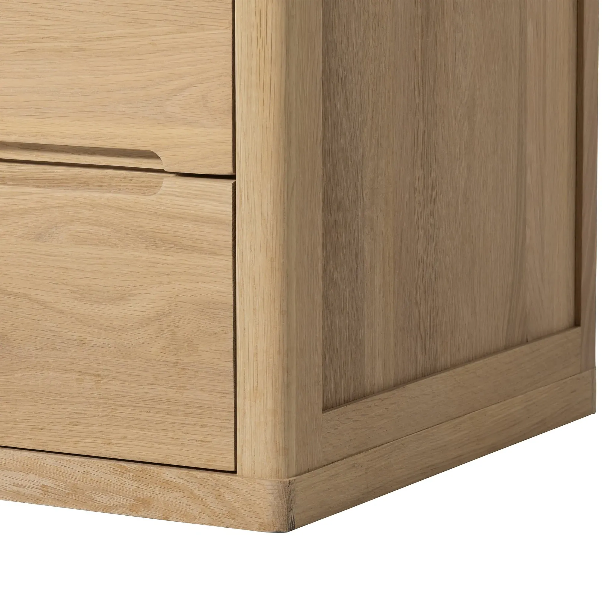 Olav Single Pedestal Desk - Neutral Oak