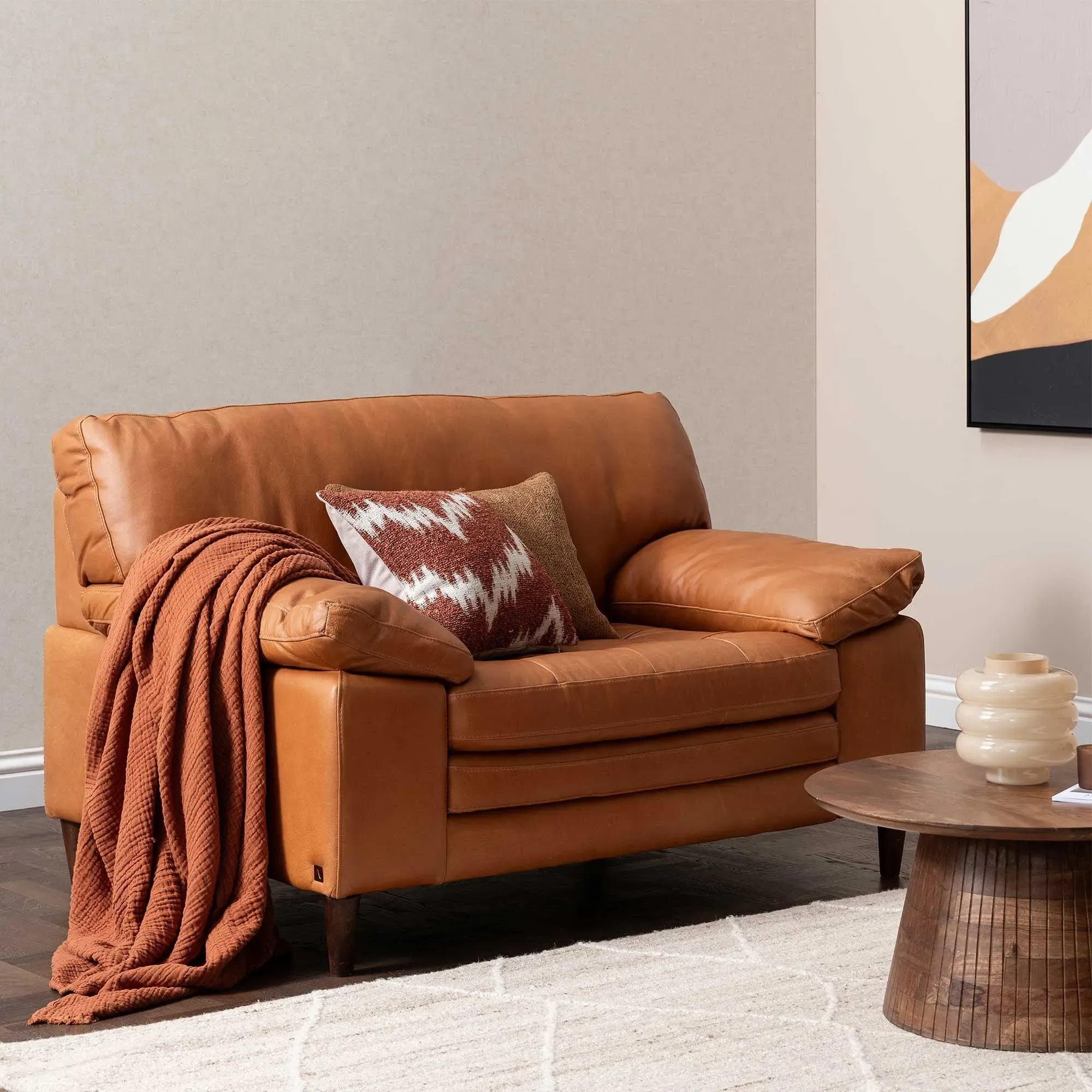 Olson Maxi Armchair - Brown Leather