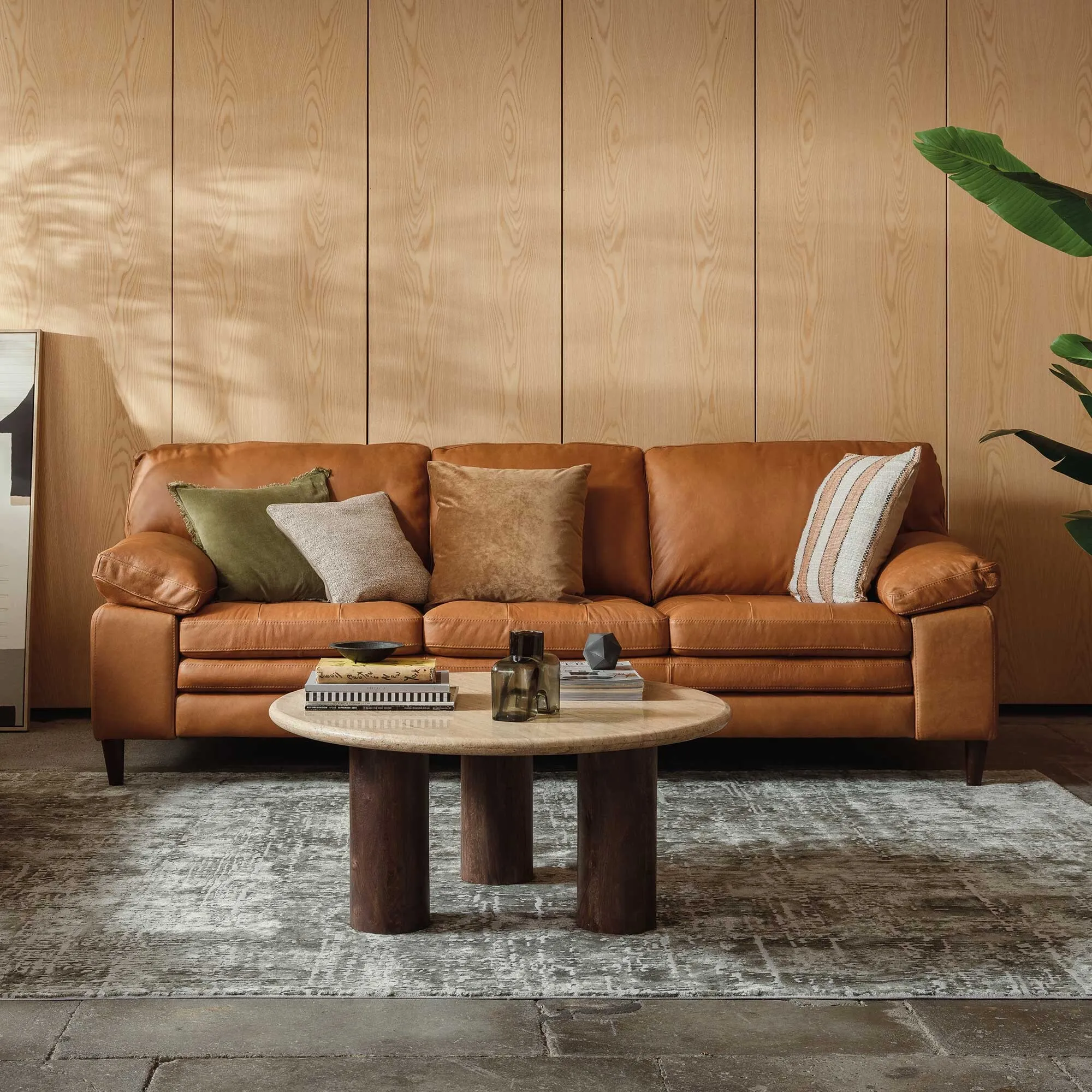 Olson Sofa - Brown Leather