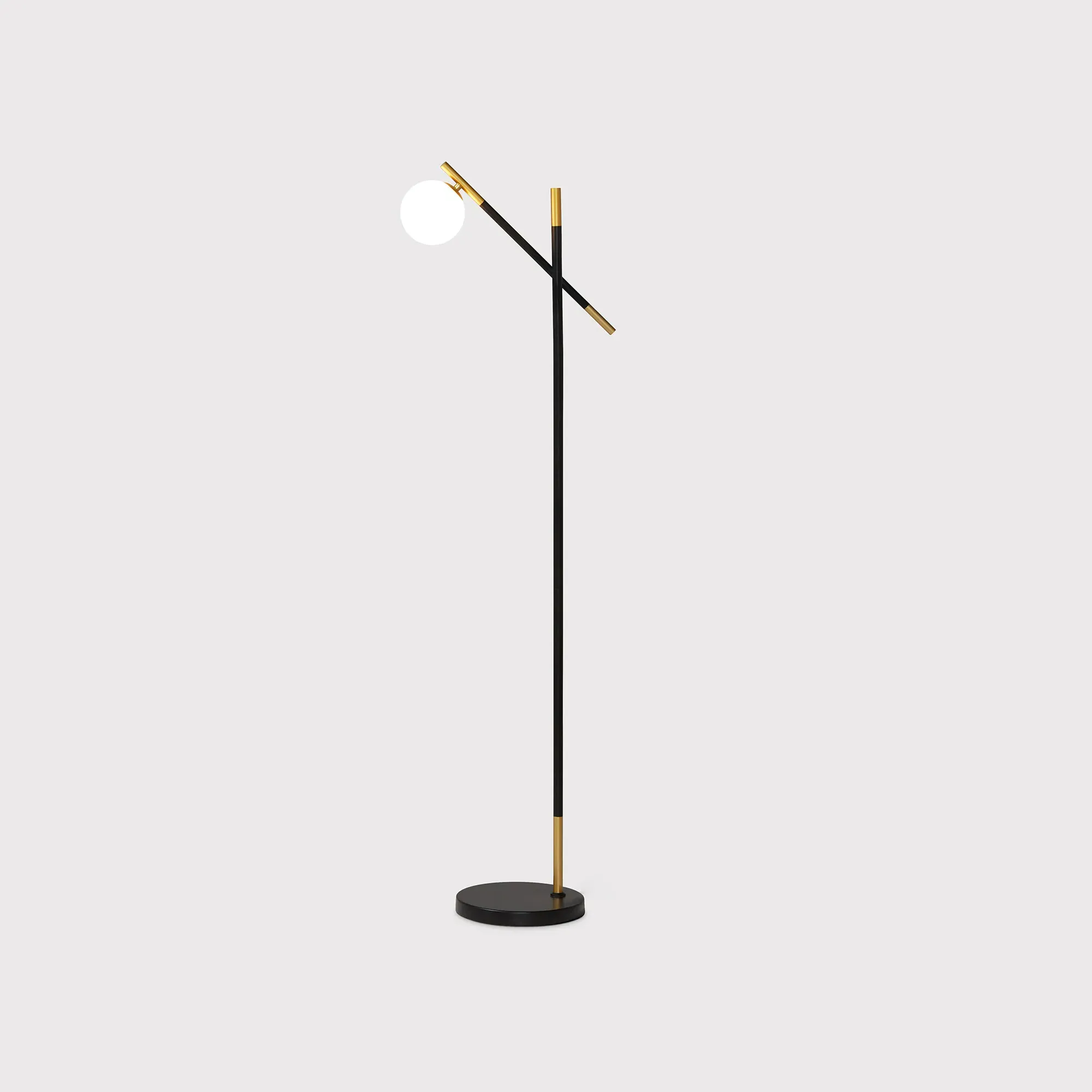 Orb Floor Lamp - Black, Metal image