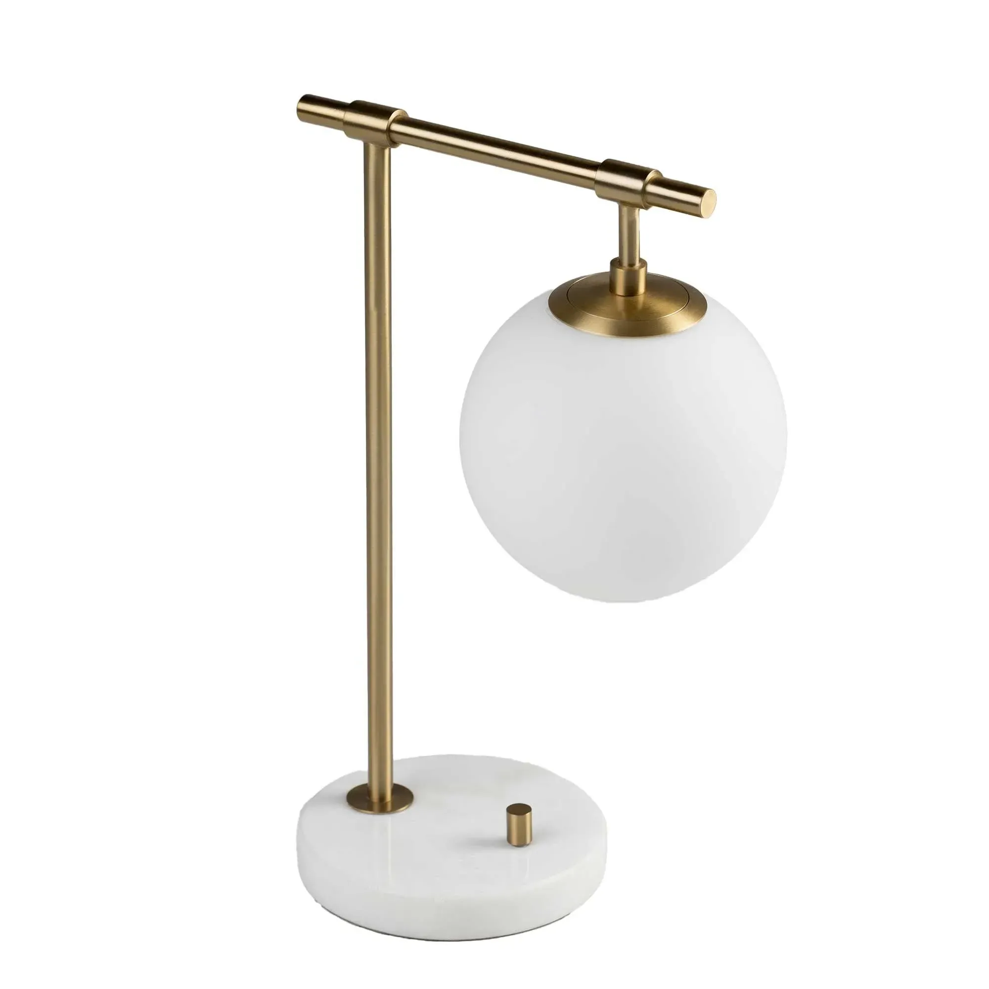 Orb Table Lamp - Gold, Marble