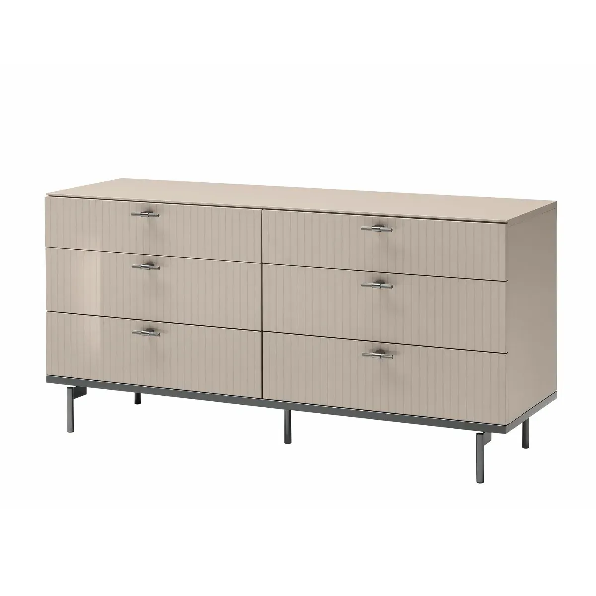 Oriana Chest of Drawers - Neutral, Gloss