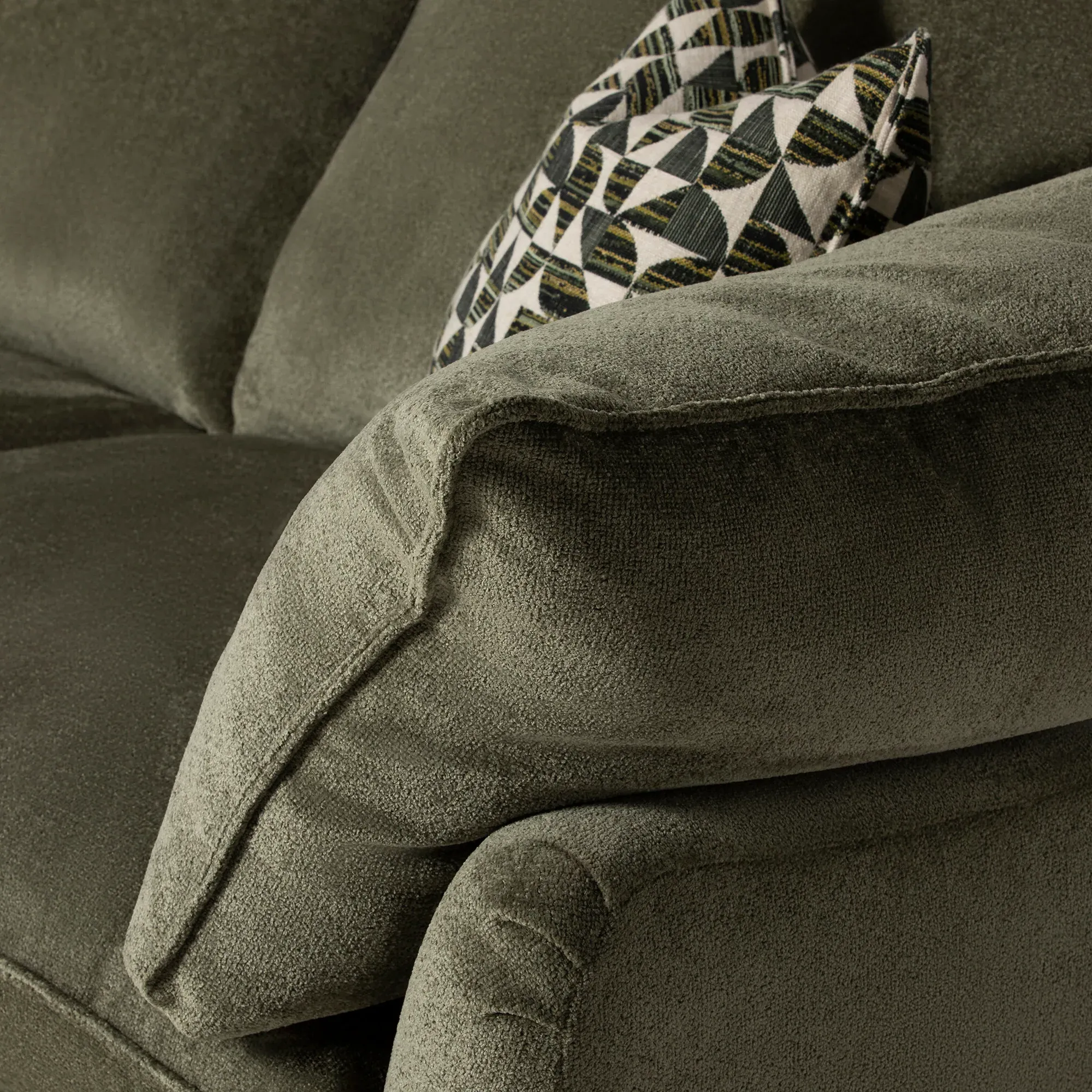 Orion Extra Large Sofa - Green, Fabric