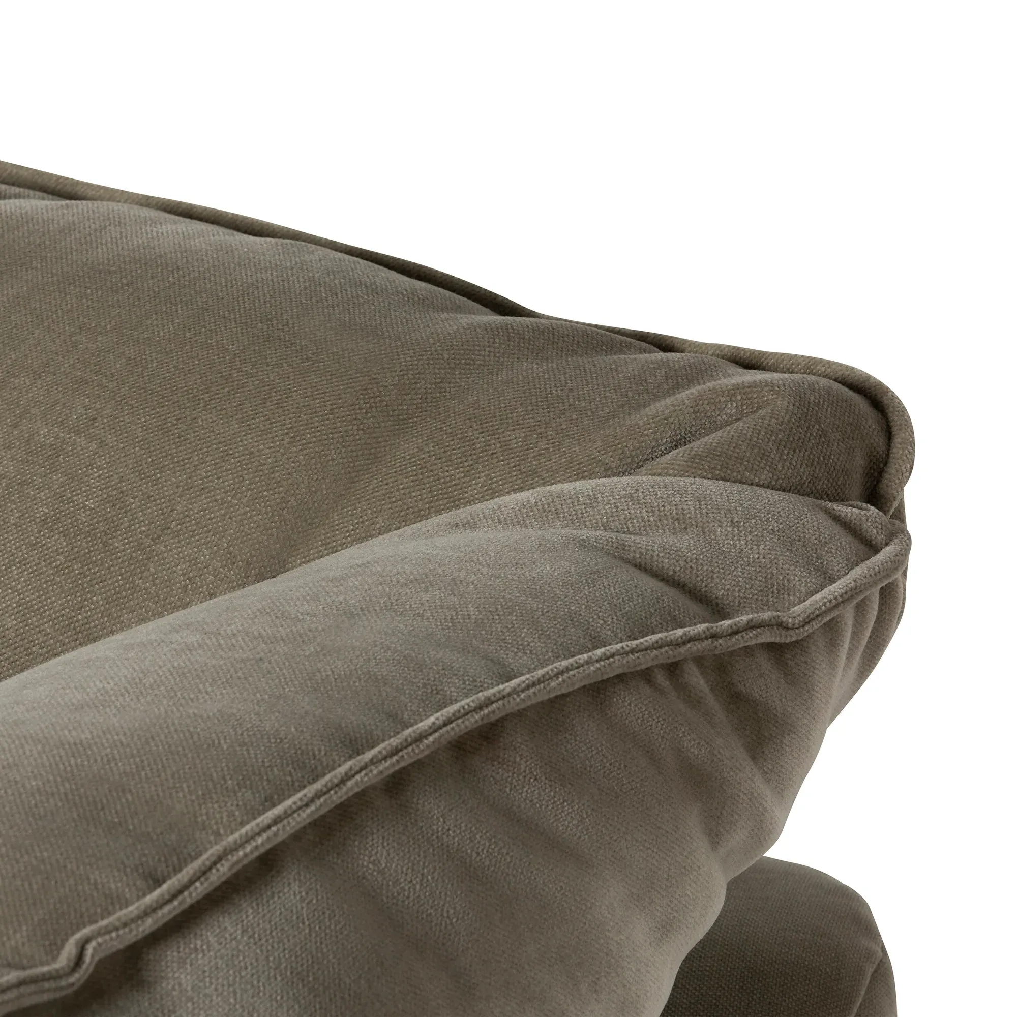 Orion Medium Sofa - Green, Fabric & Leather alternate view