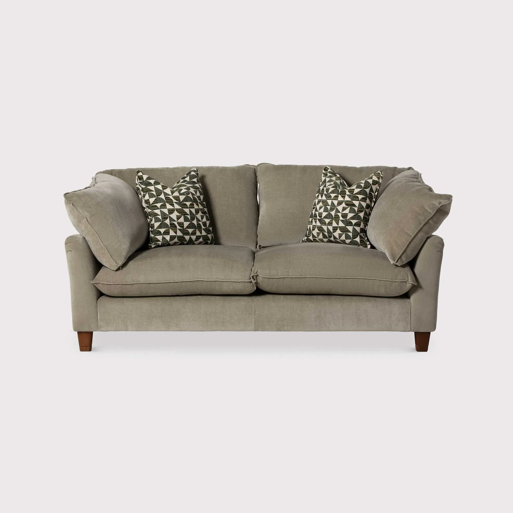 Orion Medium Sofa - Green, Fabric & Leather product
