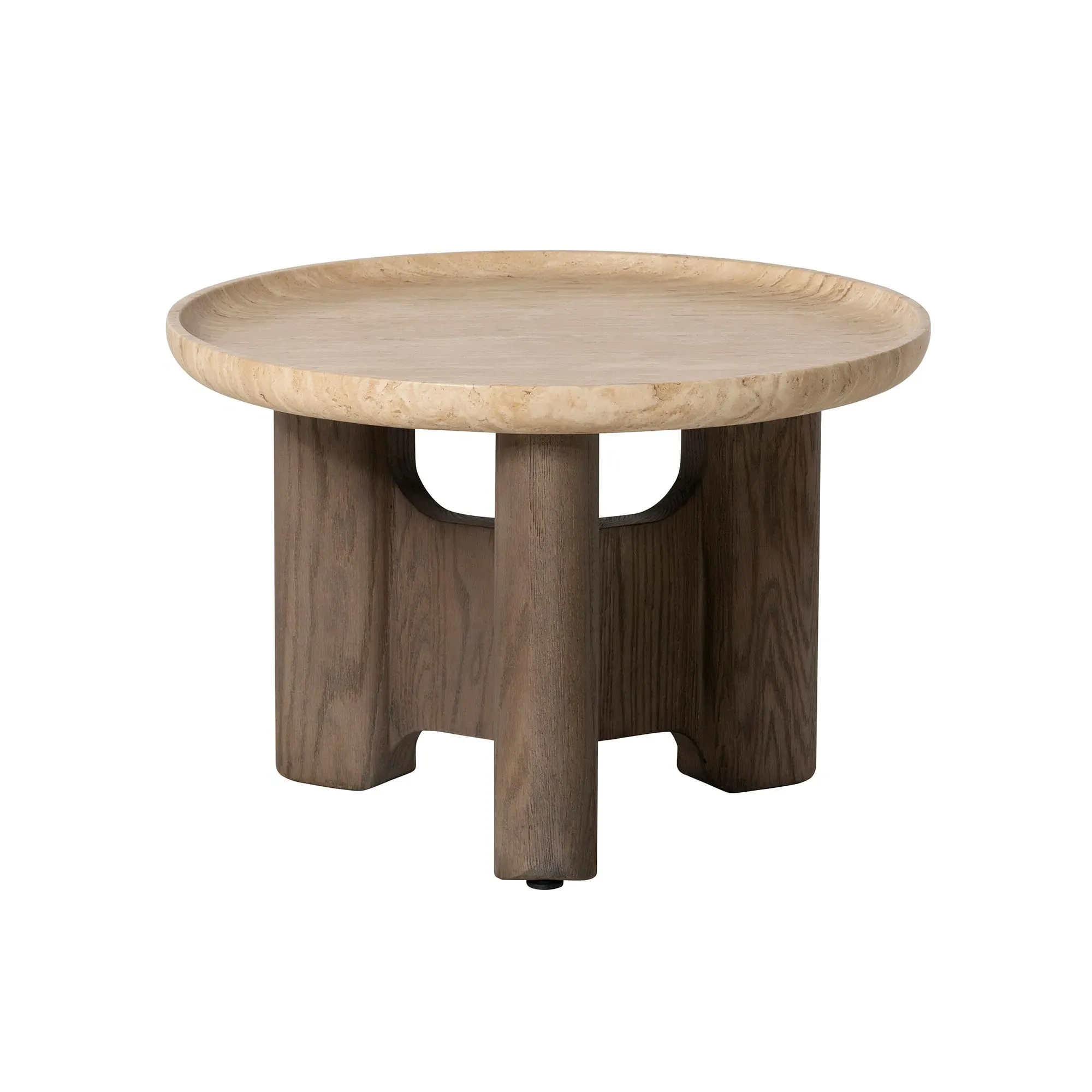 Orkney Round Coffee Table - Stone