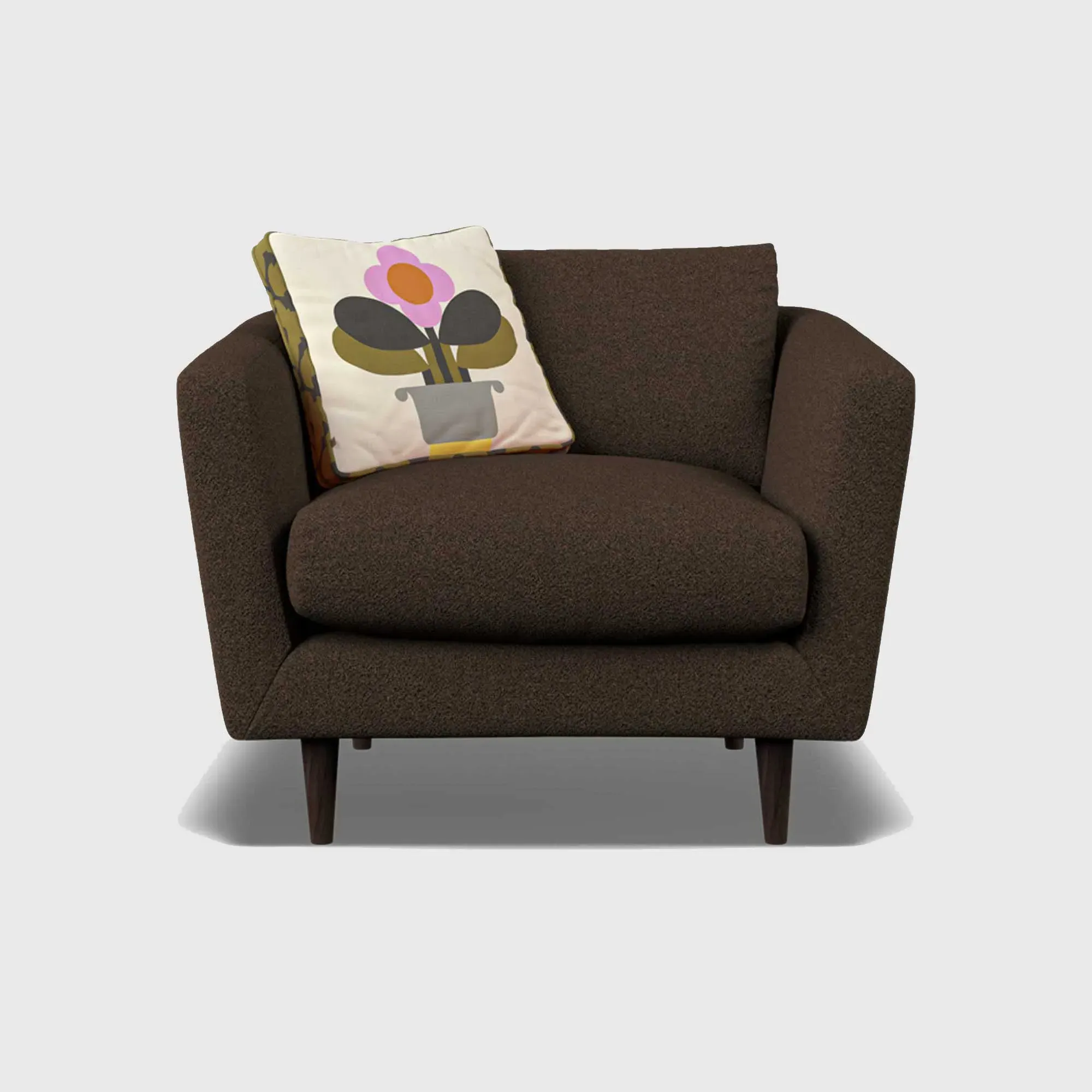 Orla Kiely Dorsey Armchair - Brown, Fabric