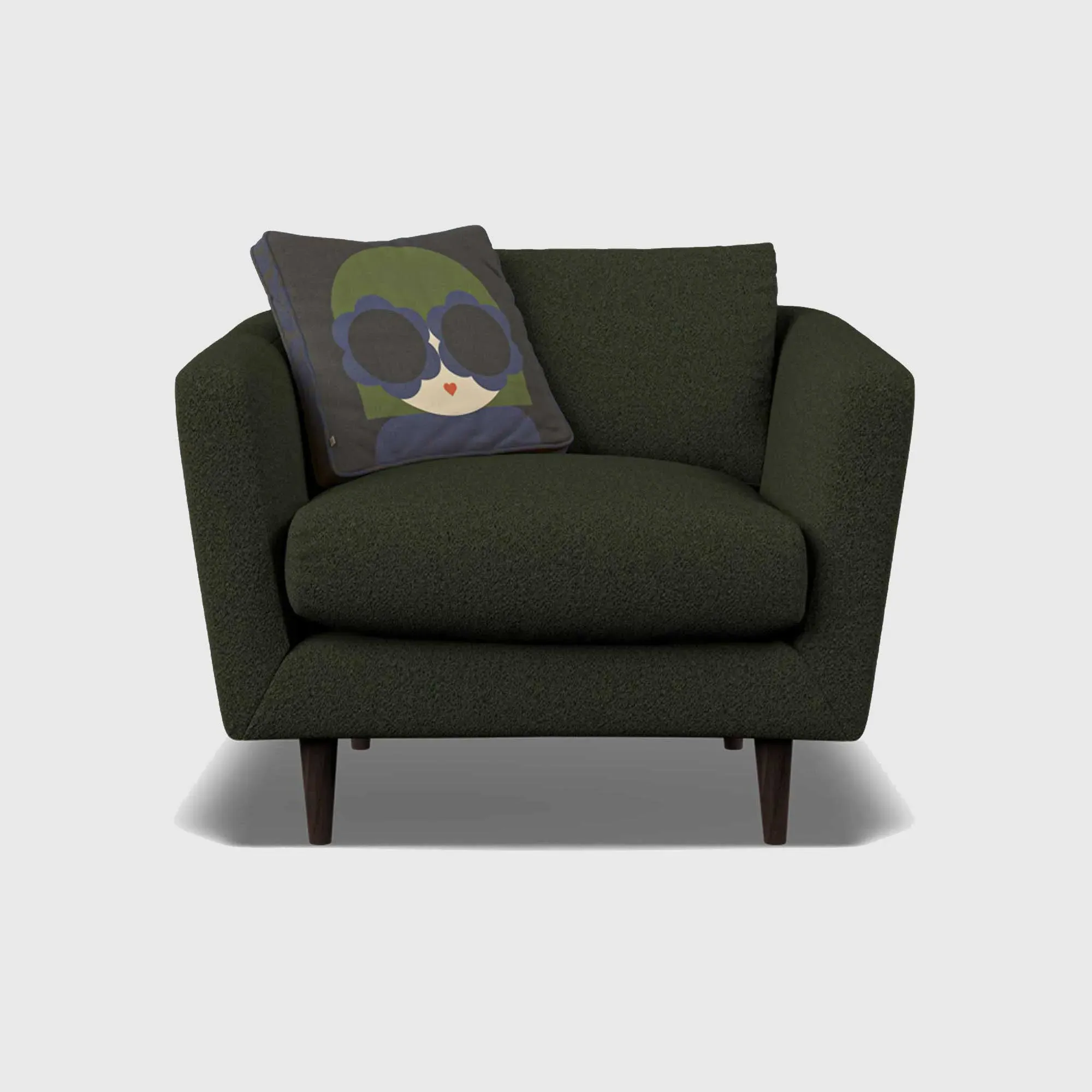 Orla Kiely Dorsey Armchair - Green, Fabric