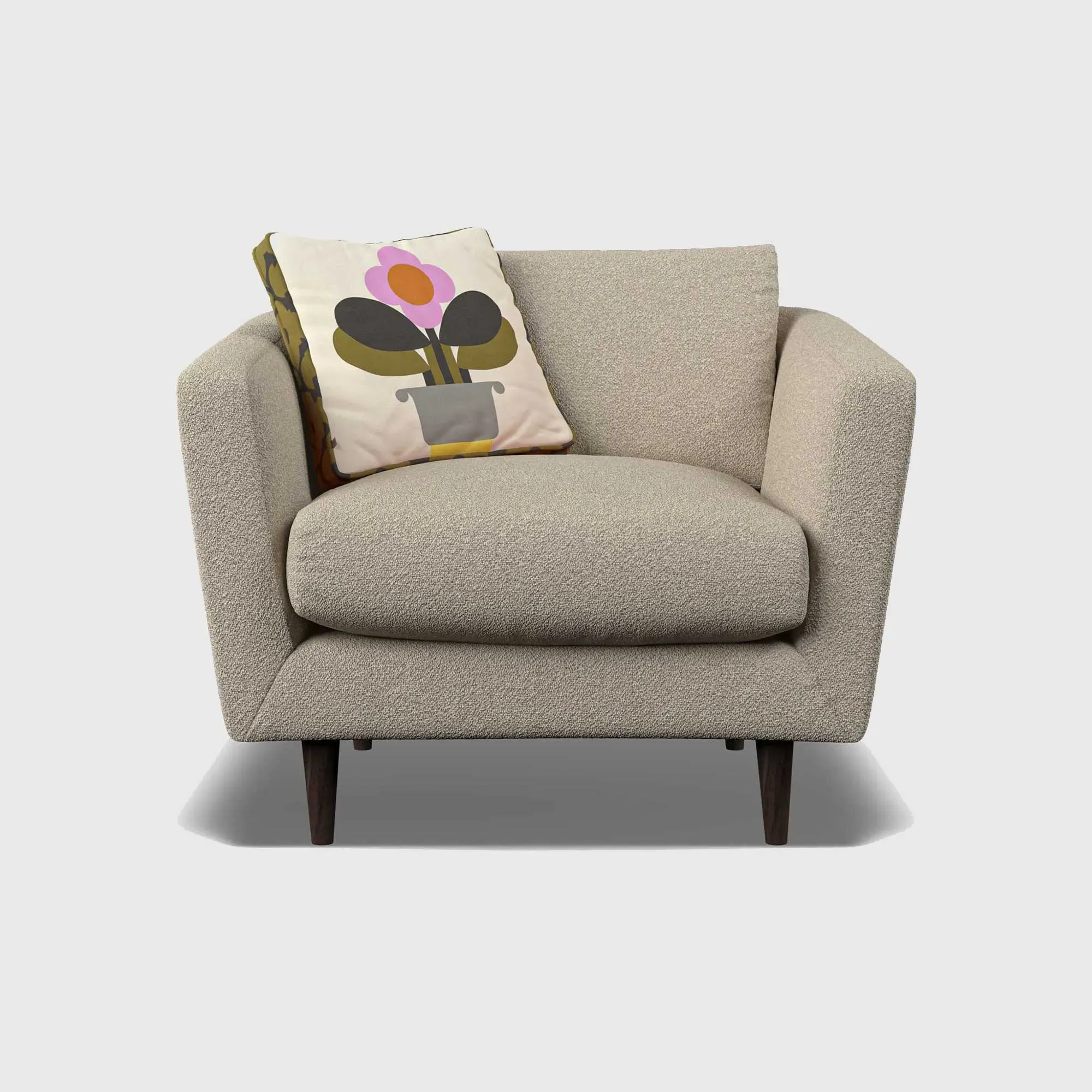 Orla Kiely Dorsey Armchair - Grey, Fabric