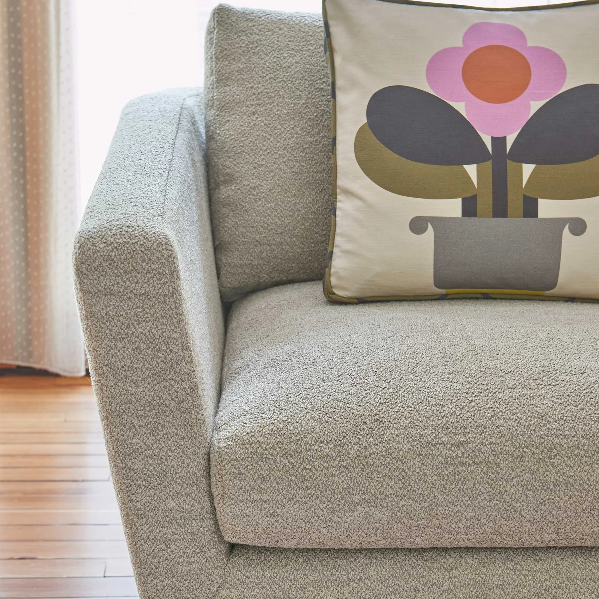 Orla Kiely Dorsey Snuggler - Grey, Fabric