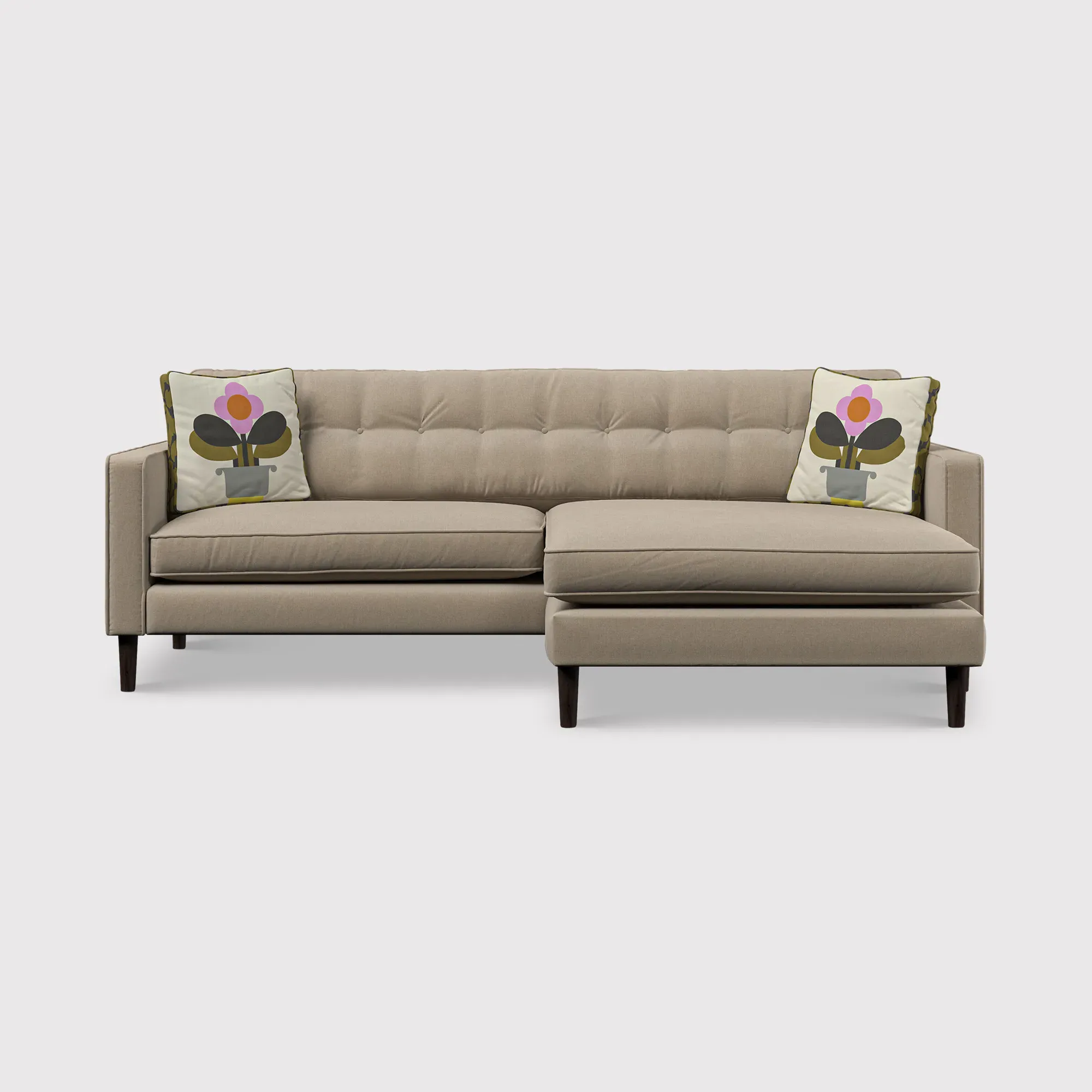 Orla Kiely Ebben Chaise Corner Sofa - Fabric