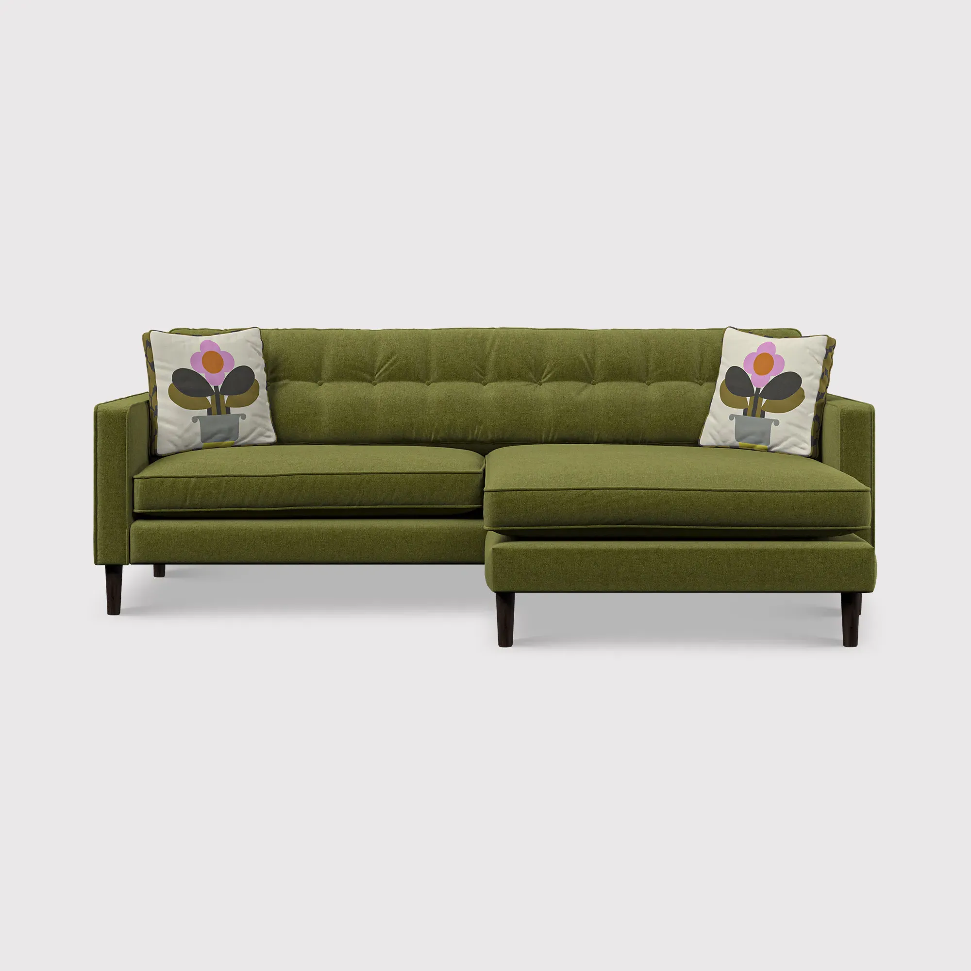 Orla Kiely Ebben Chaise Corner Sofa - Fabric