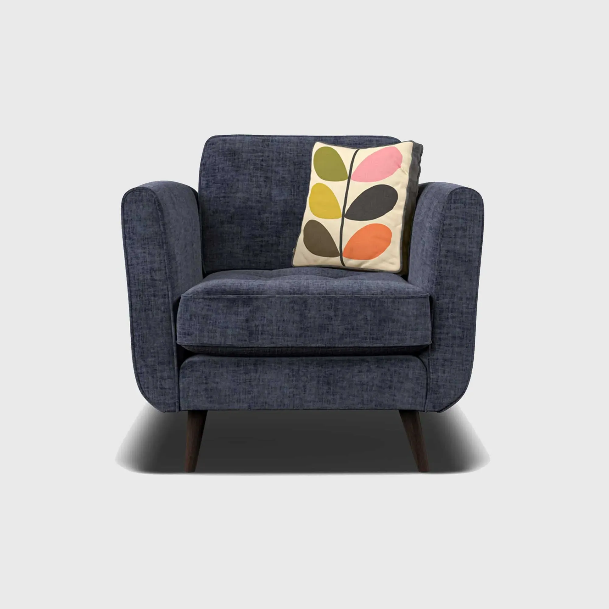 Orla Kiely Ivy Armchair - Blue, Fabric image