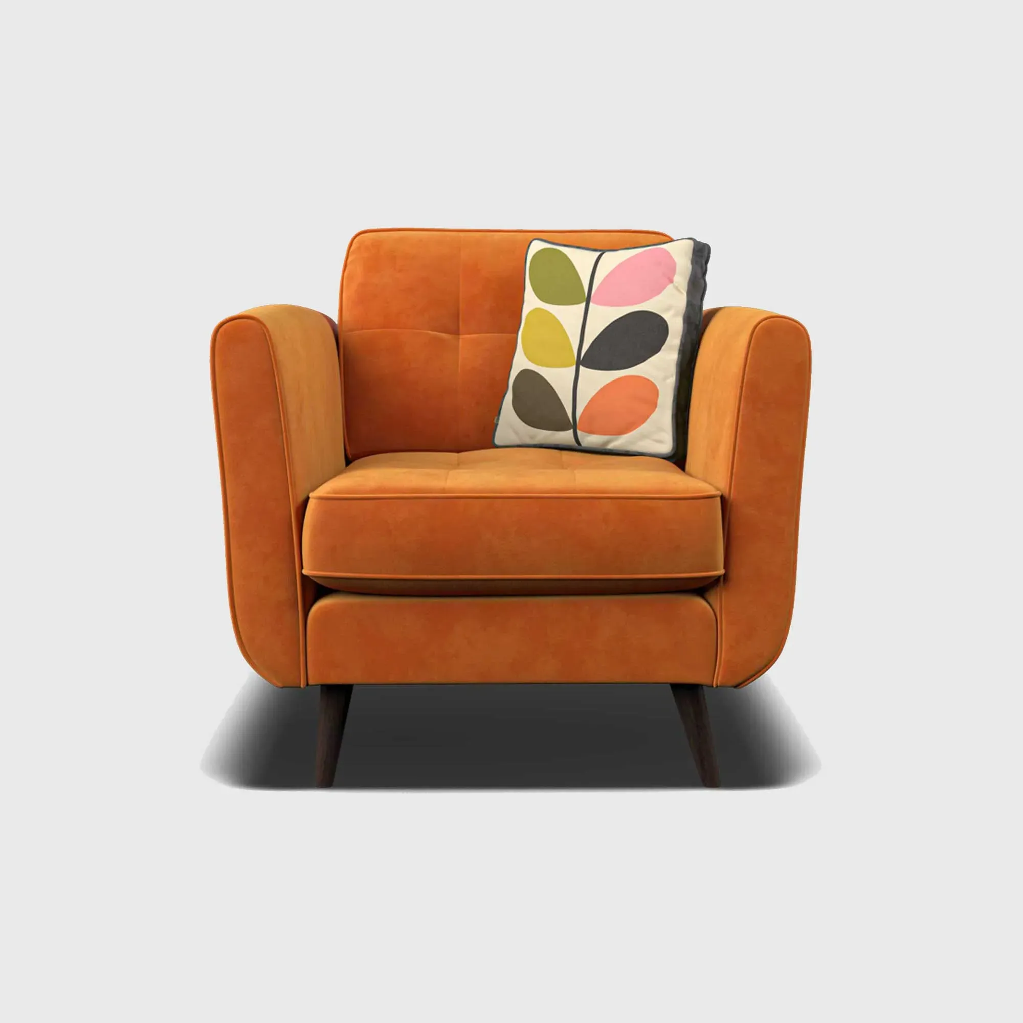 Orla Kiely Ivy Armchair - Orange, Fabric