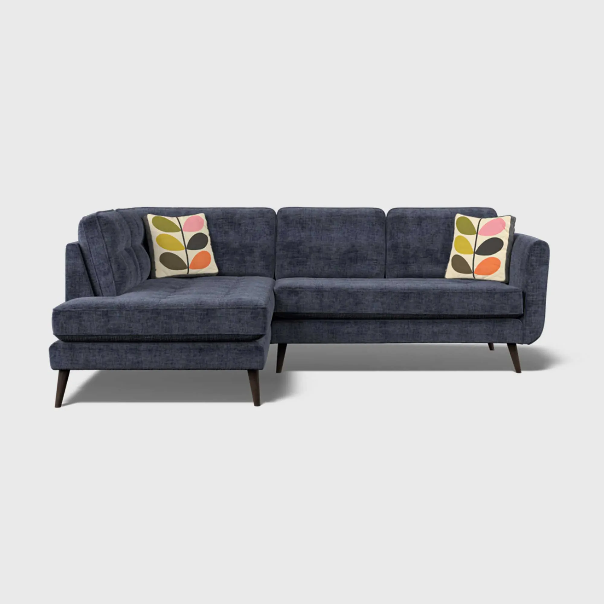 Orla Kiely Ivy Corner Sofa Left - Blue, Fabric image