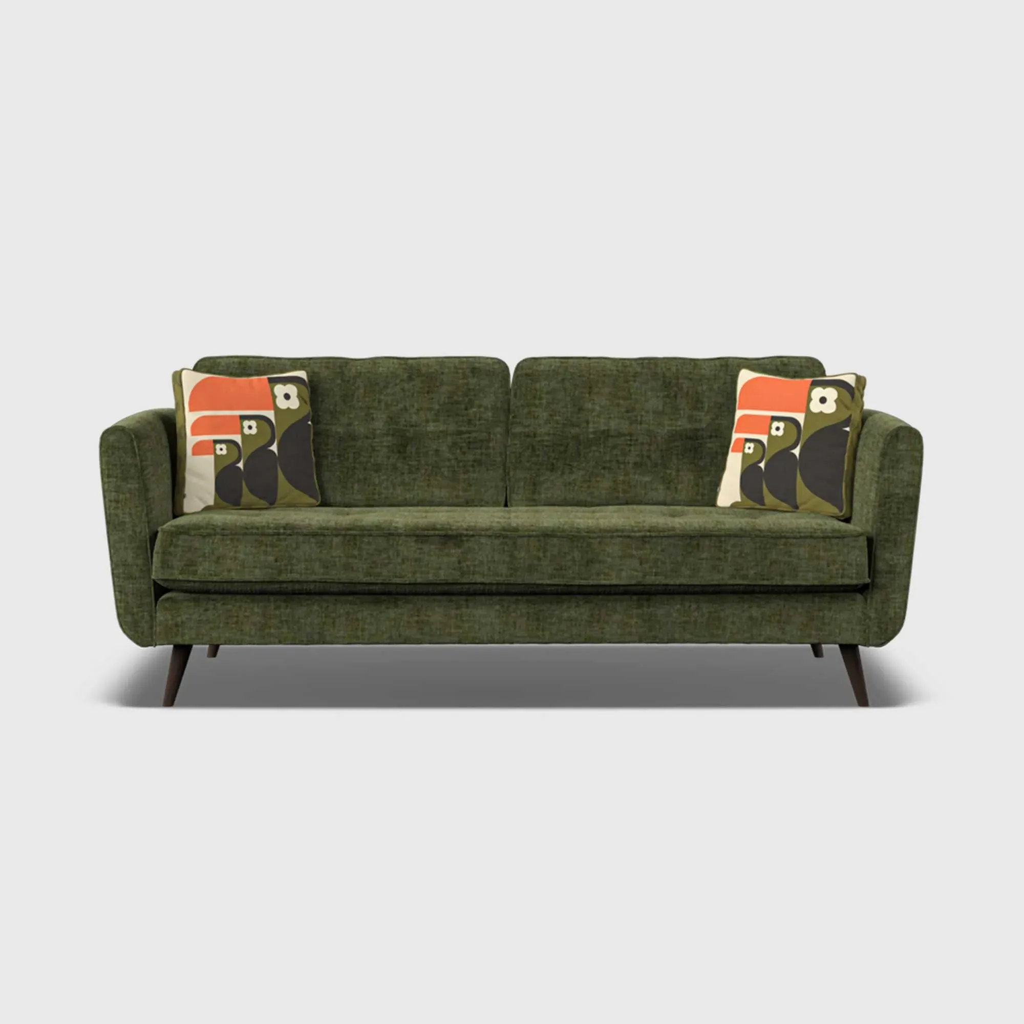 Orla Kiely Ivy Large Sofa - Green, Fabric image