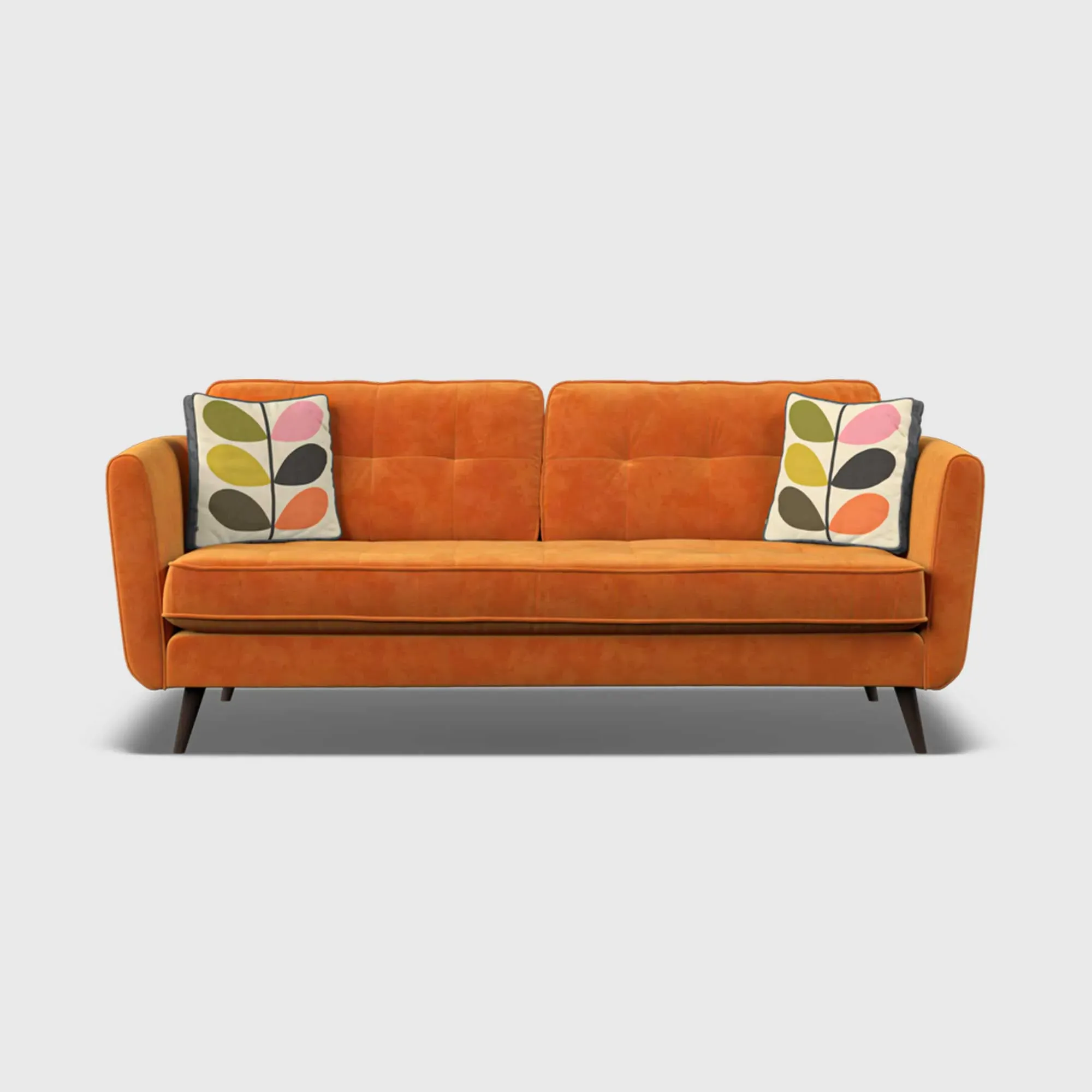 Orla Kiely Ivy Large Sofa - Orange, Fabric
