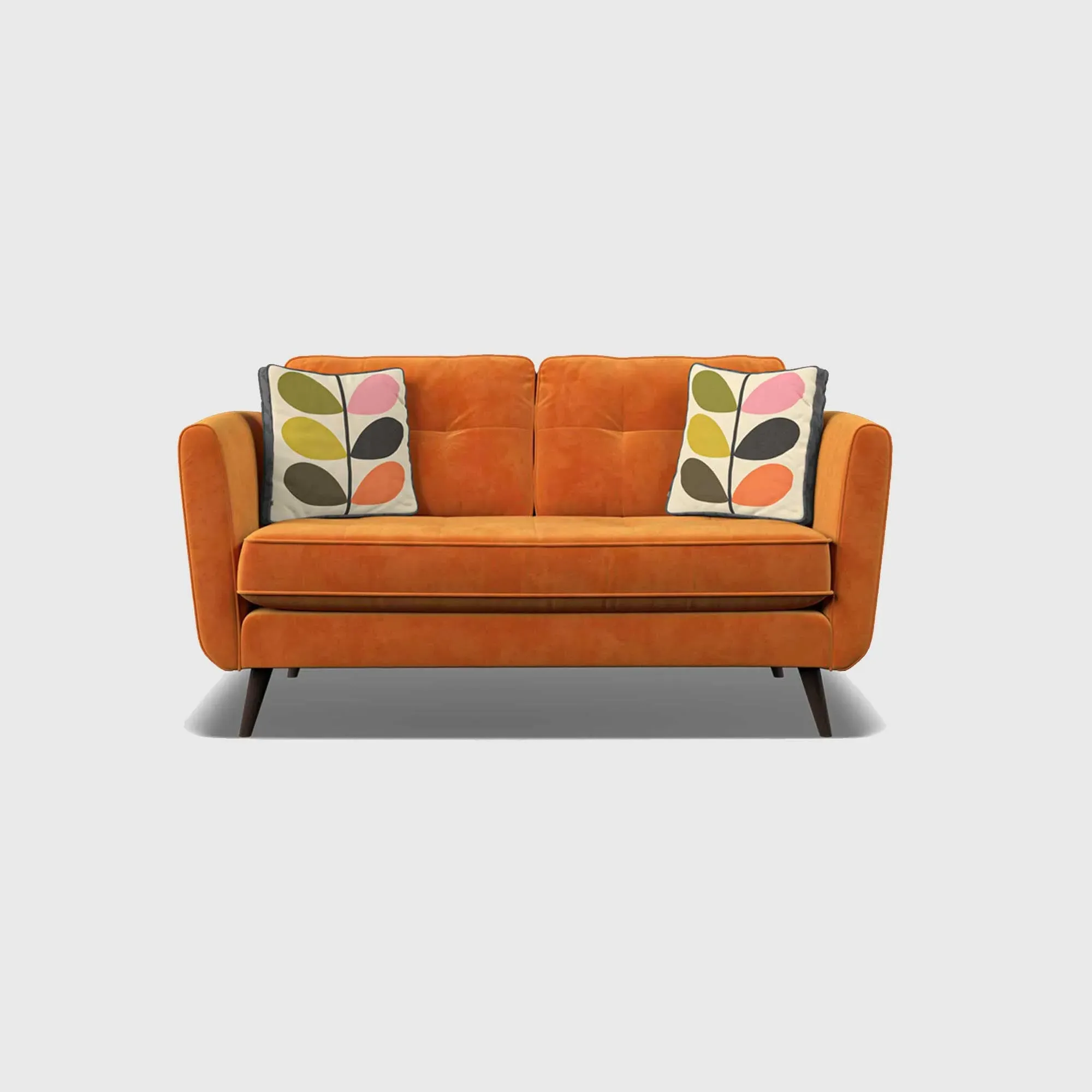 Orla Kiely Ivy Small Sofa - Orange, Fabric