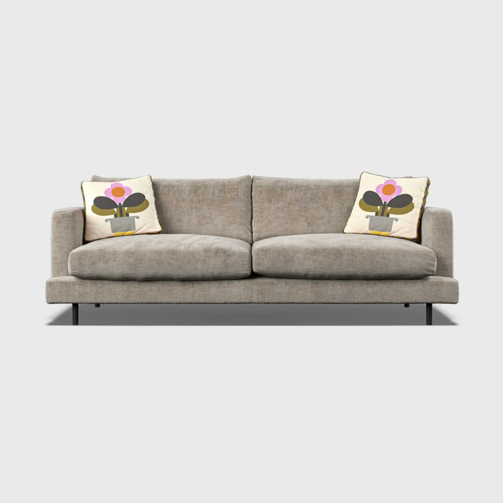Orla Kiely Larch Large Sofa - Neutral, Fabric