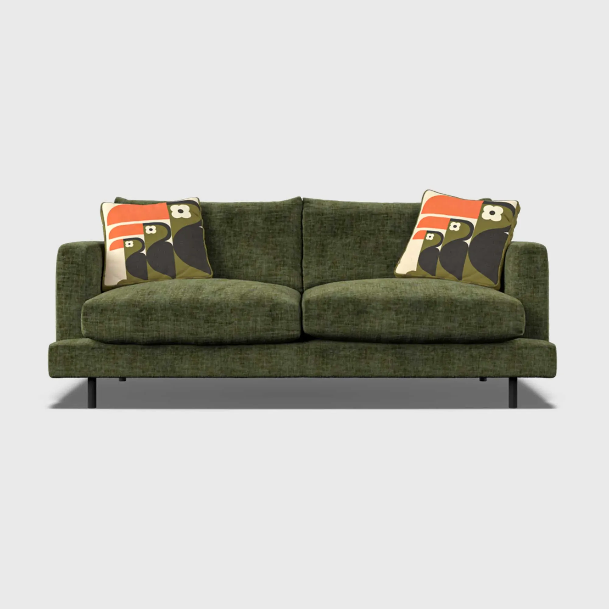 Orla Kiely Larch Small Sofa - Green, Fabric