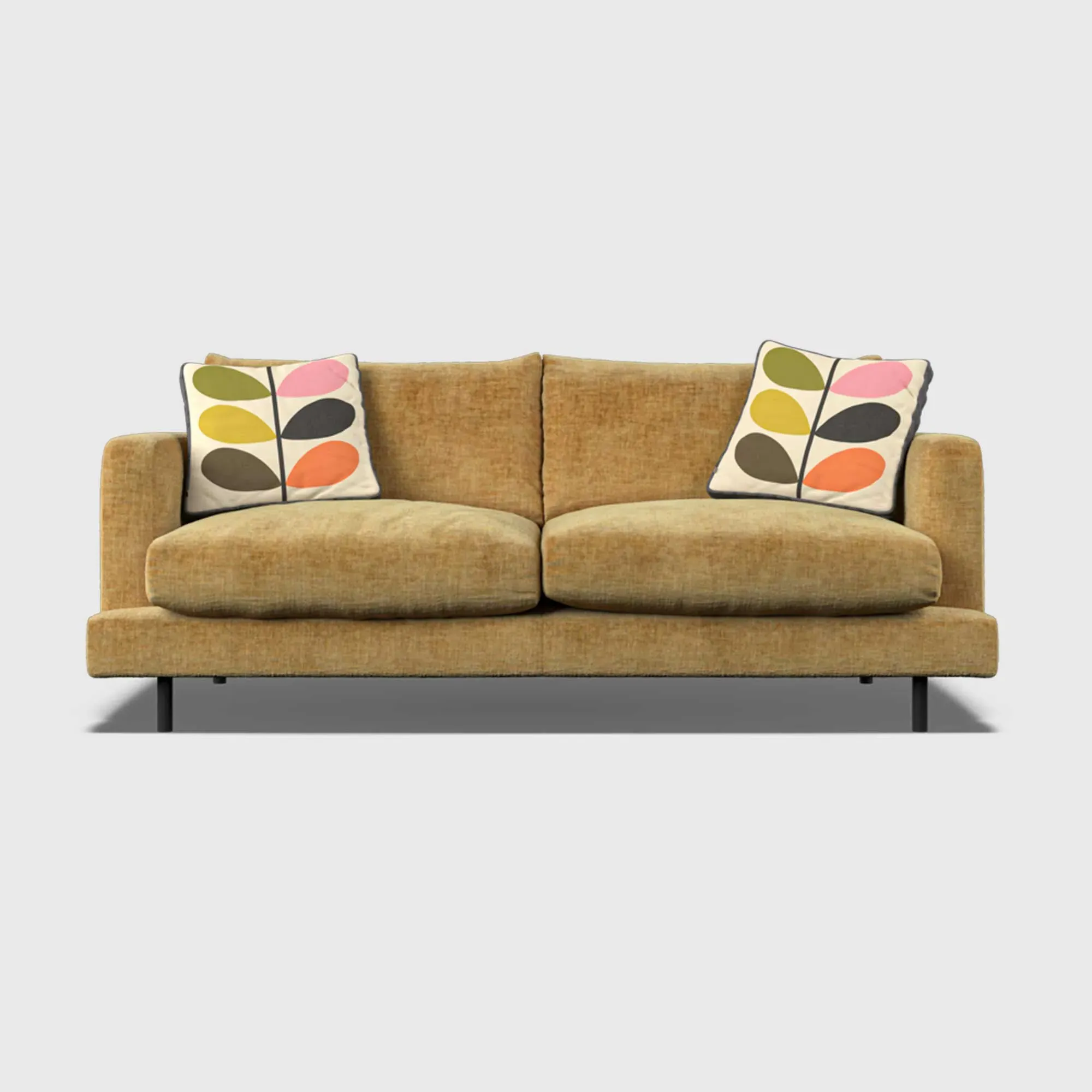 Orla Kiely Larch Small Sofa - Yellow, Fabric