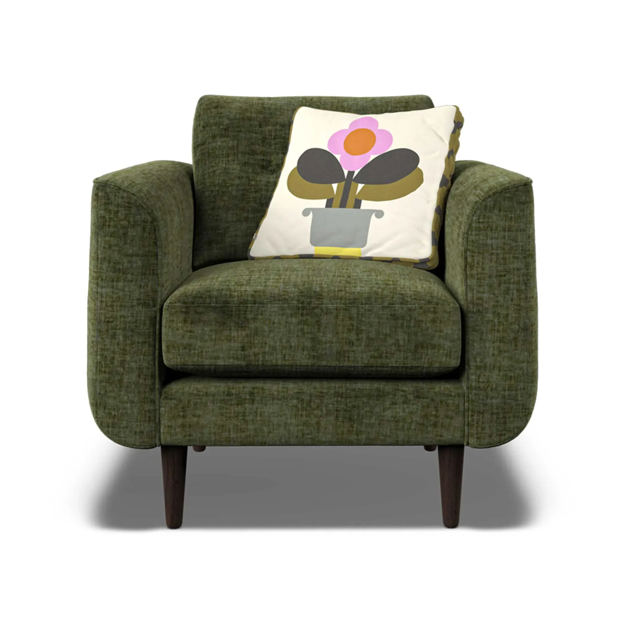 Orla Kiely Linden Armchair - Green, Fabric