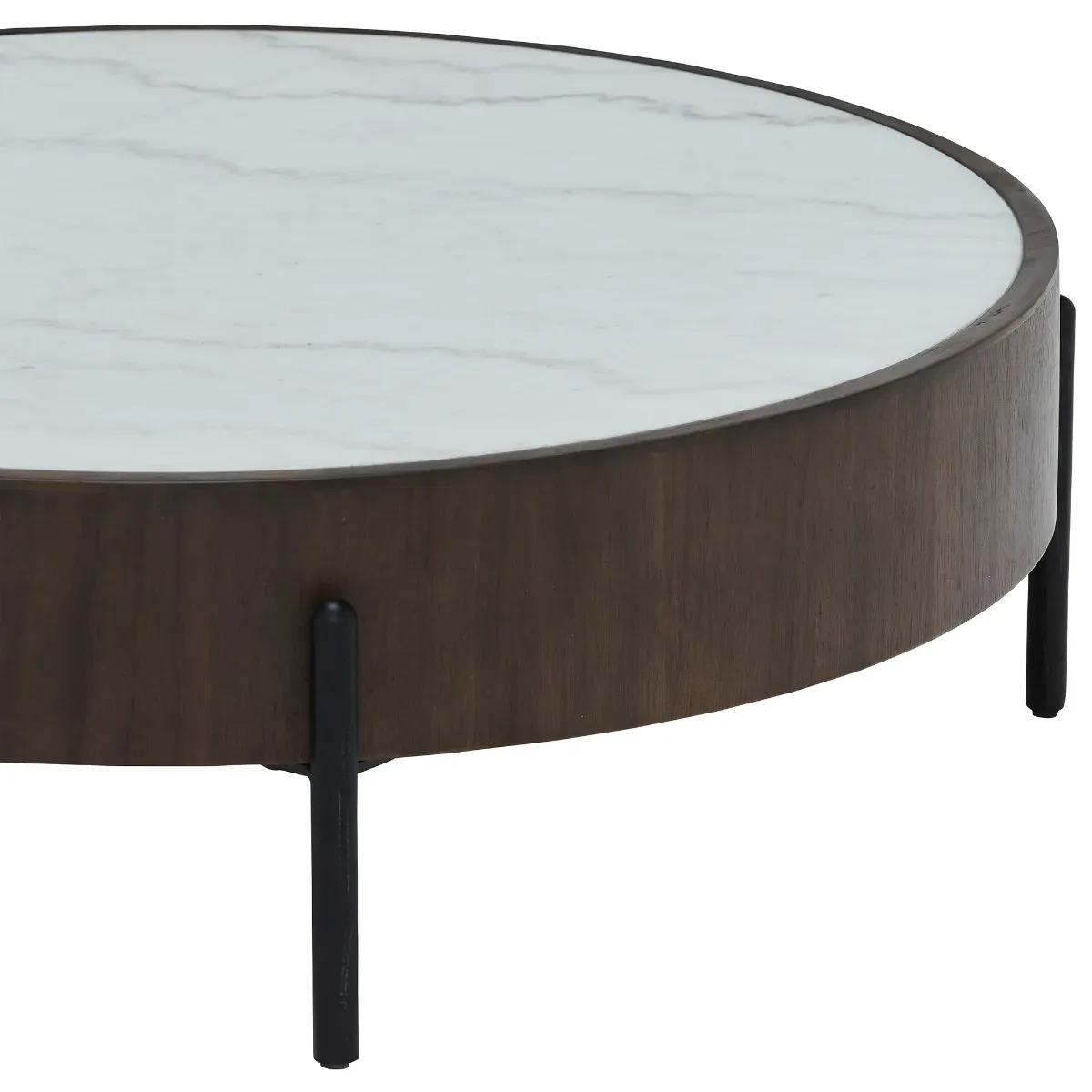 Orlando Coffee Table - White, Walnut