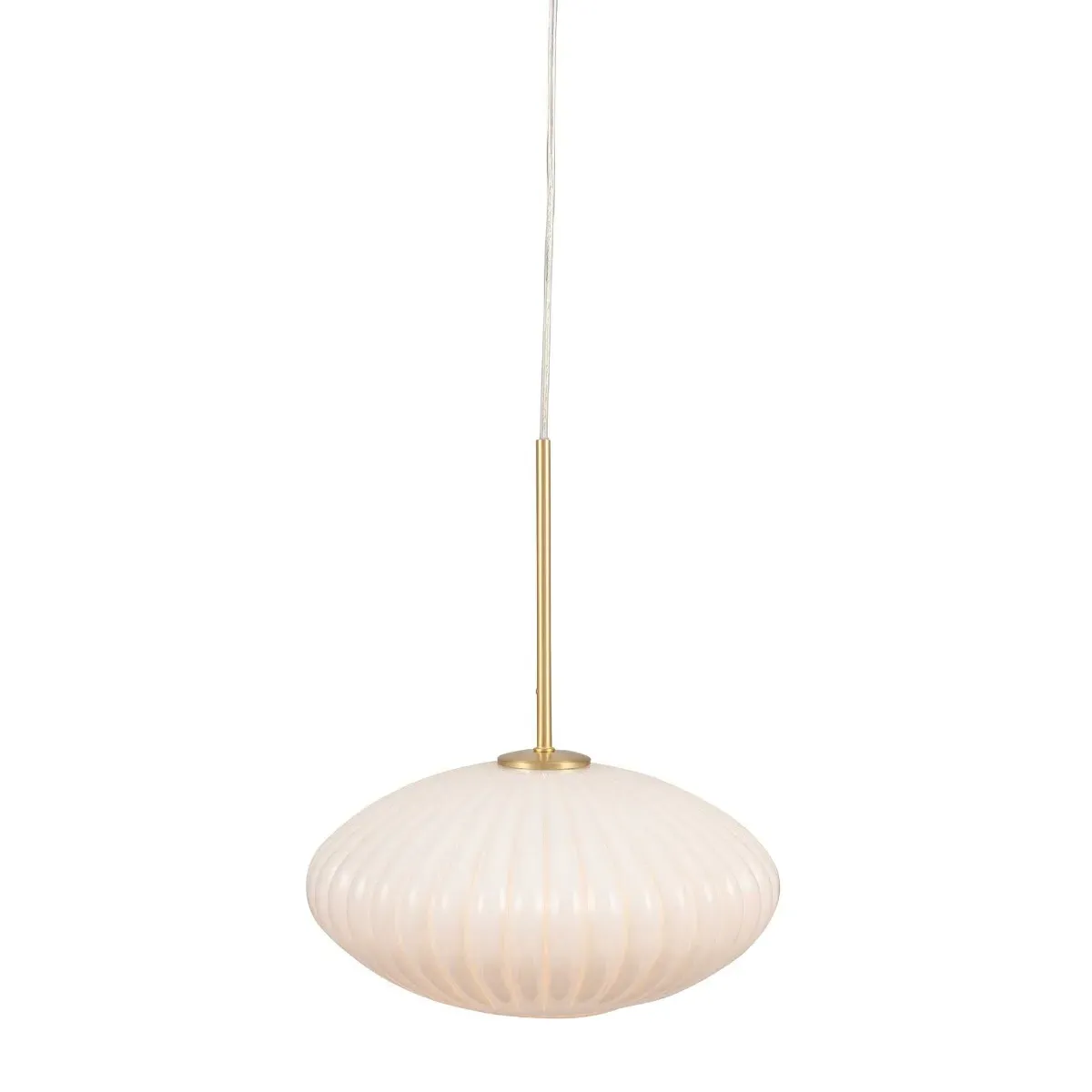 Oval Pendant Light - White, Glass