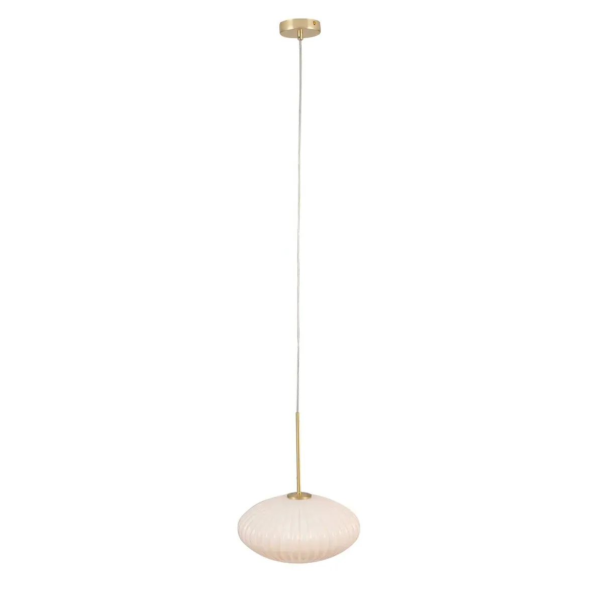 Oval Pendant Light - White, Glass