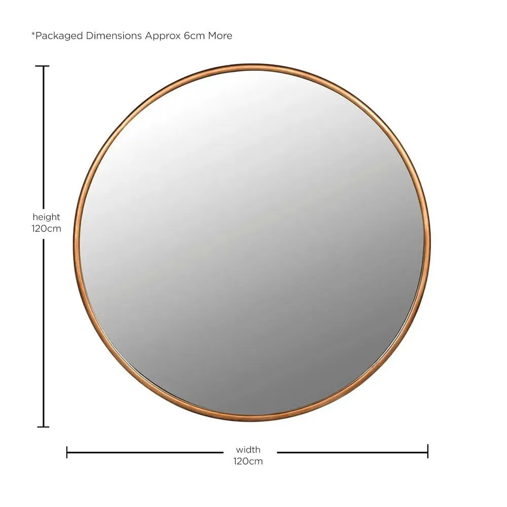 Oversized Mirror Glass - Gold