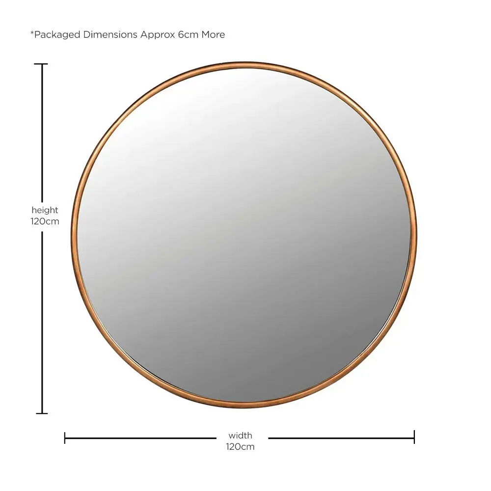 Oversized Mirror Glass - Gold