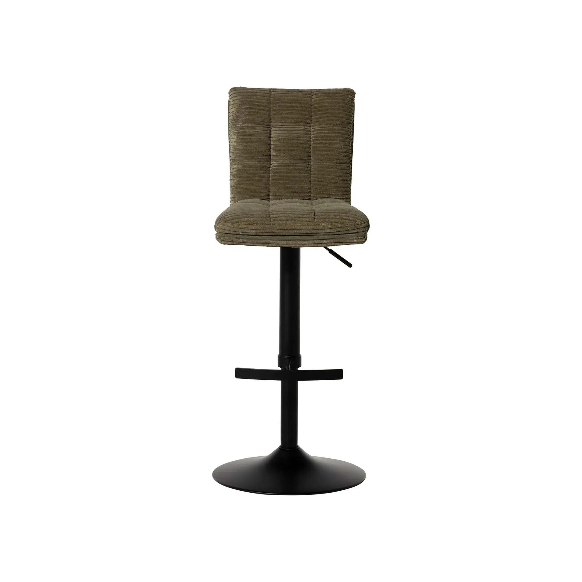Oxnard Swivel Bar Stool Adjustable Height - Green, Polyester alternate view
