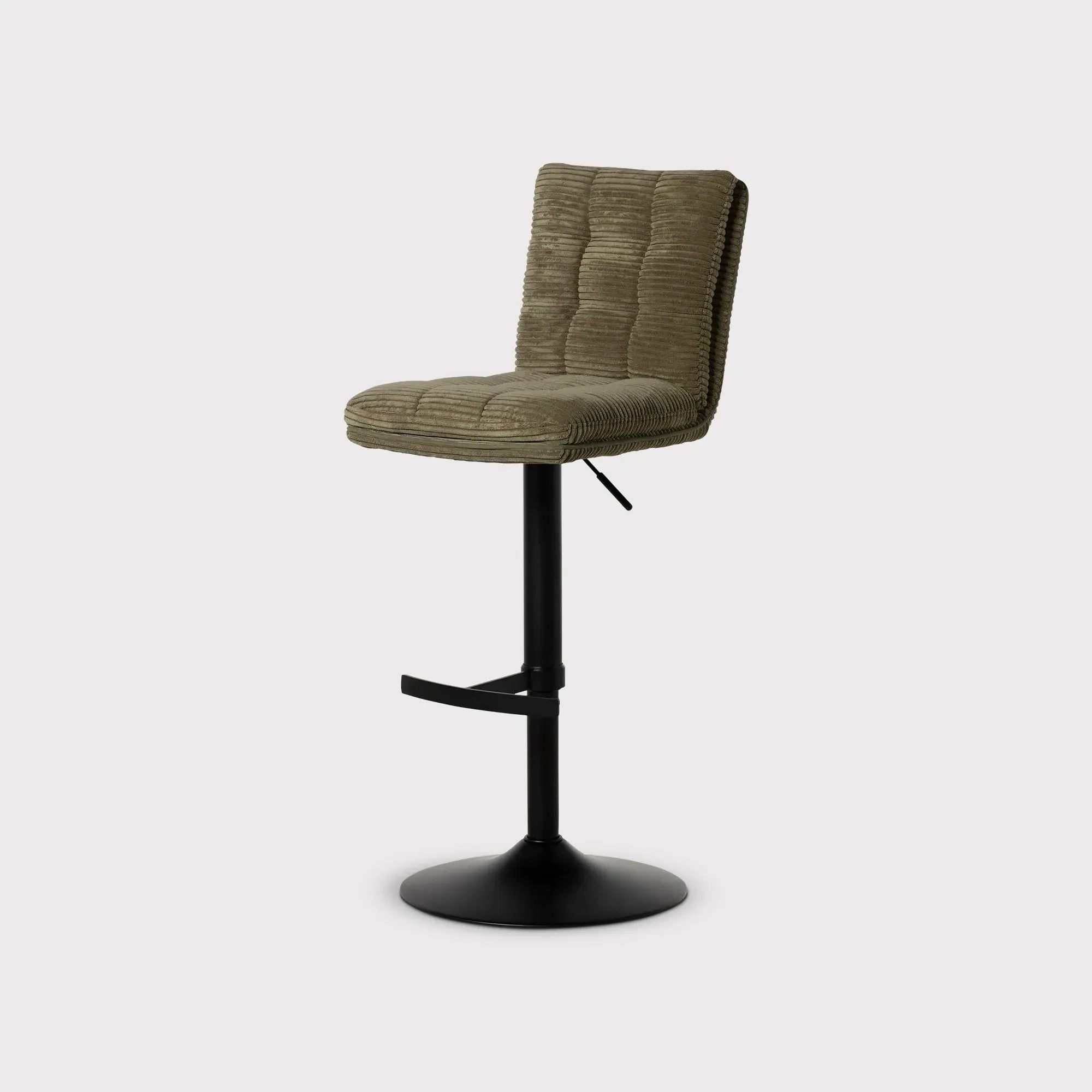 Oxnard Swivel Bar Stool Adjustable Height - Green, Polyester product