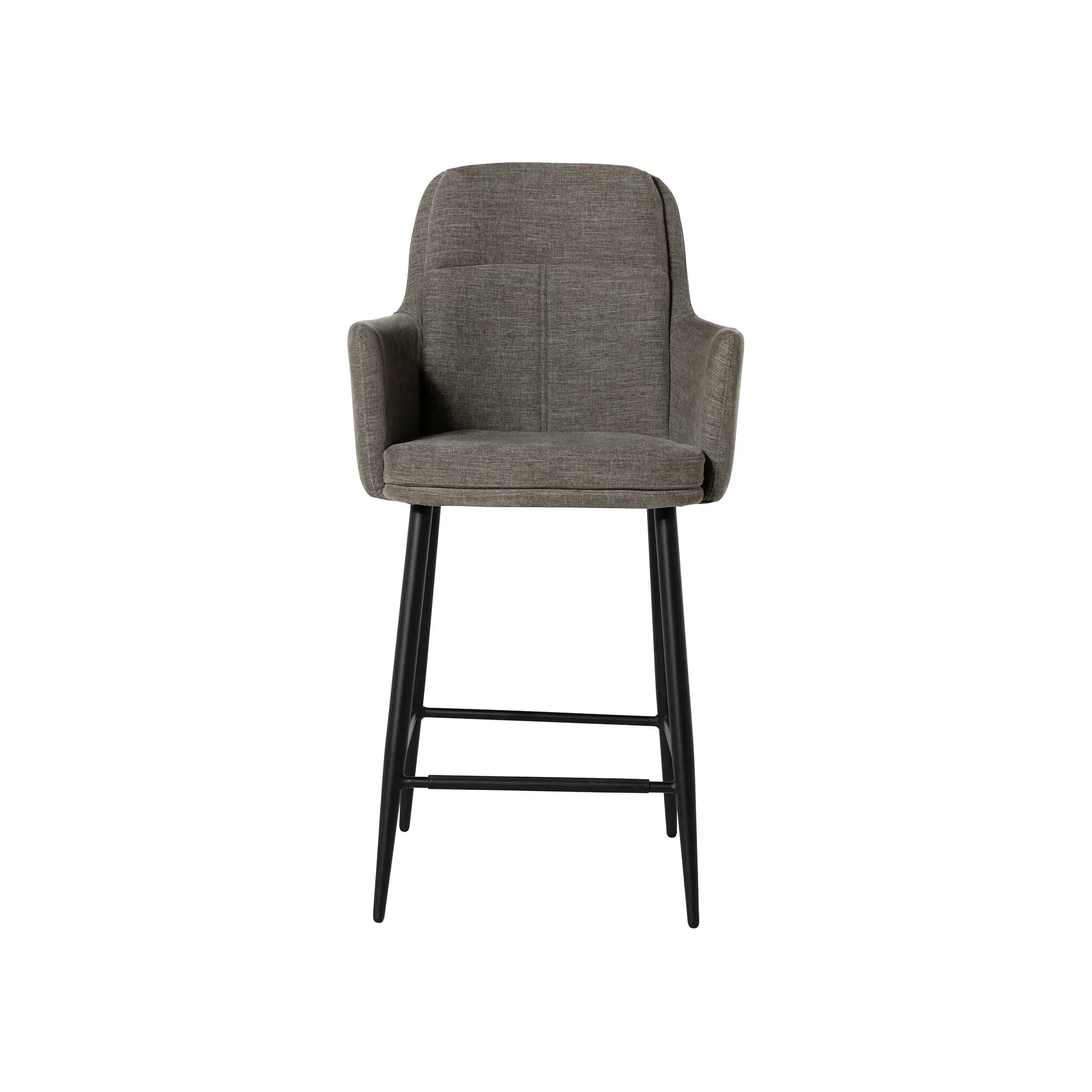 Padua Bar Stool - Grey, Fabric