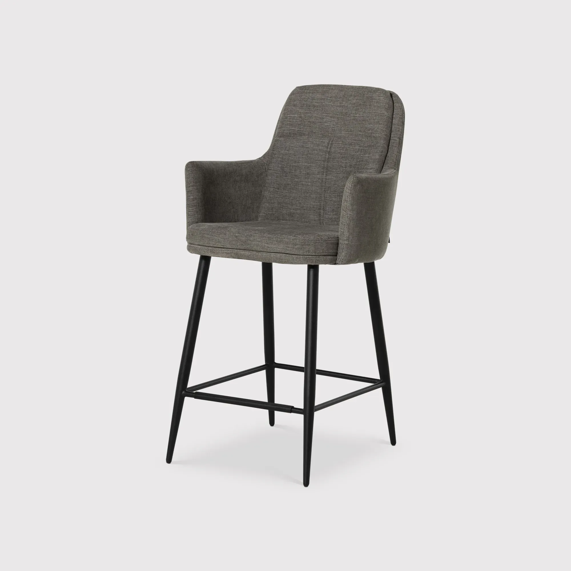 Padua Bar Stool - Grey, Fabric image