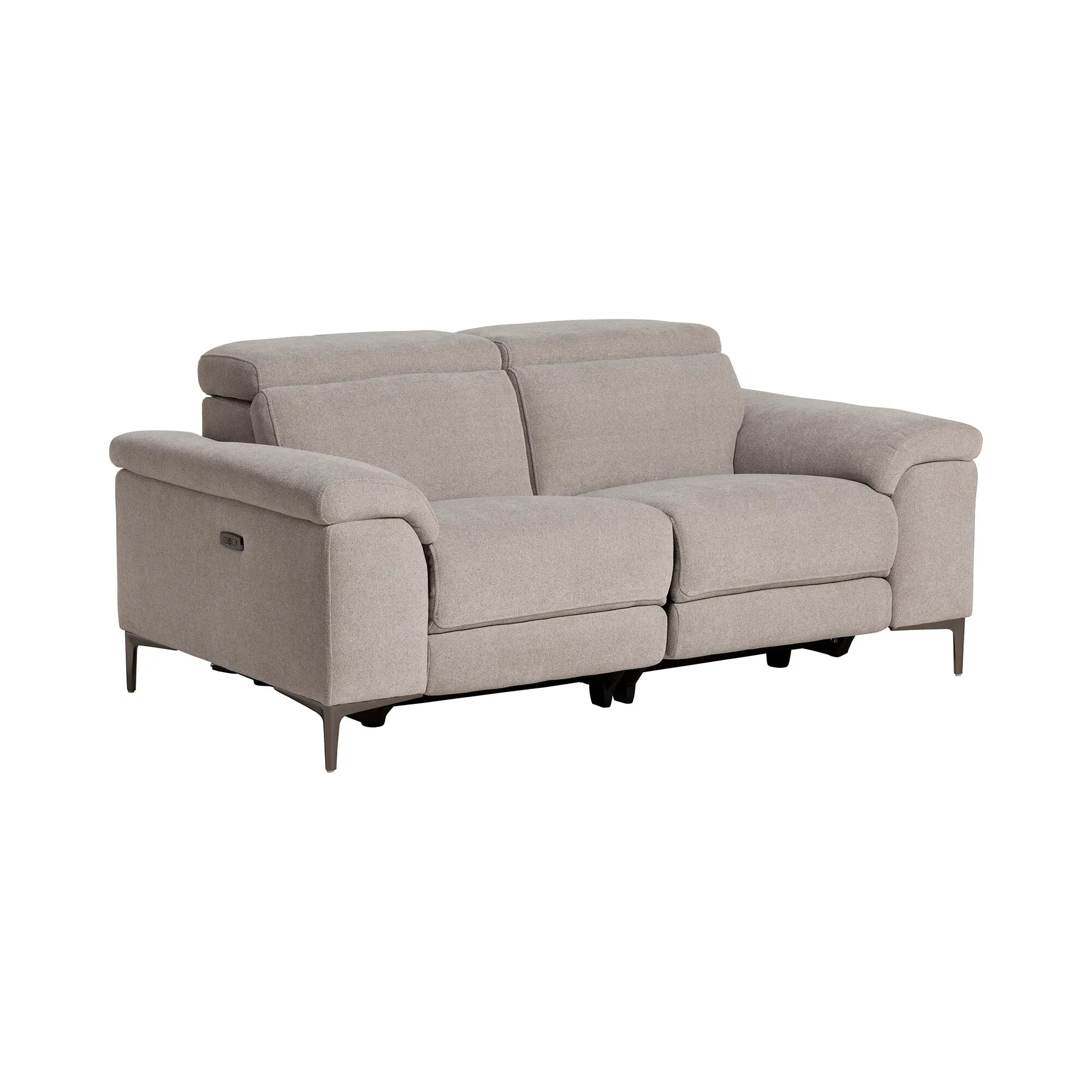 Paolo 2-Seater Recliner Sofa with Electric Recliners - Fabric