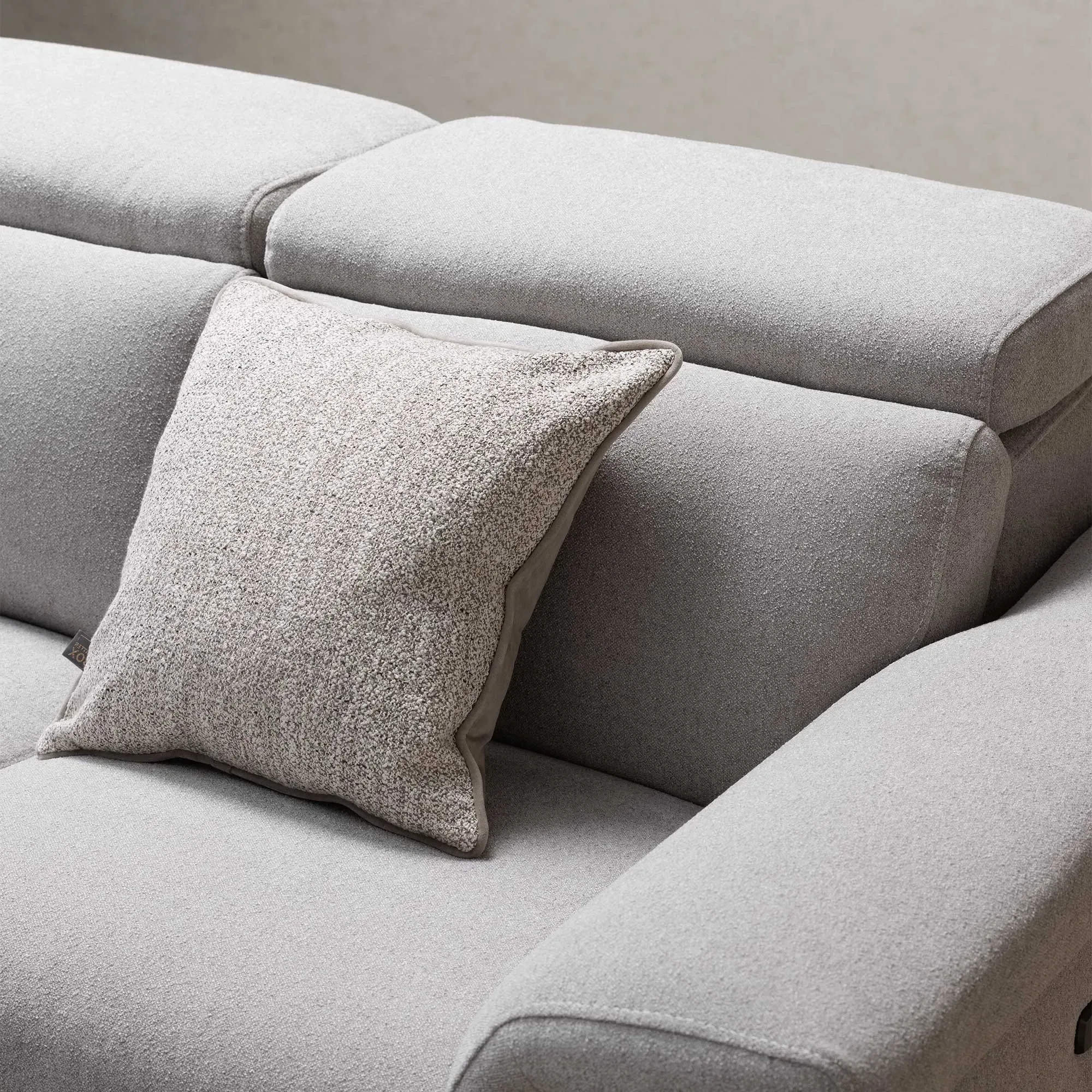 Paolo 2-Seater Recliner Sofa with Electric Recliners - Fabric