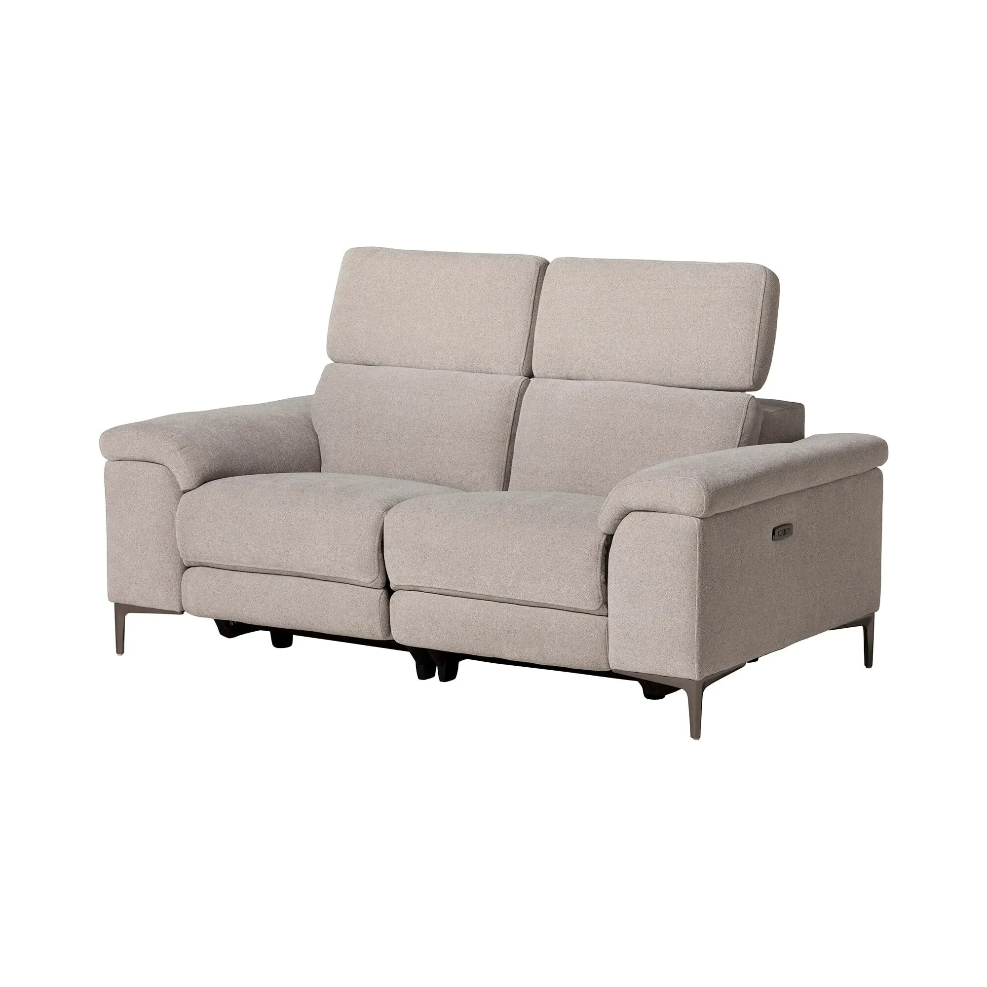 Paolo 2-Seater Recliner Sofa with Electric Recliners - Fabric