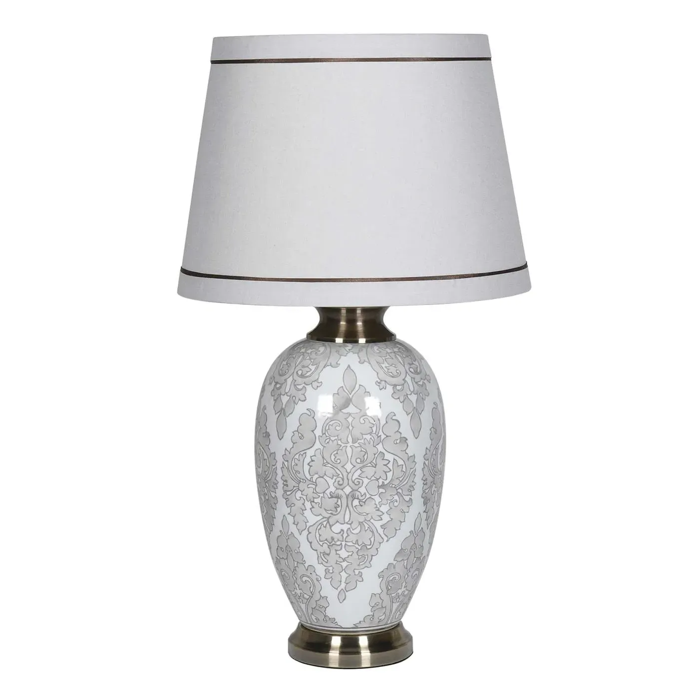 Pattern Table Lamp - Grey, Metal image