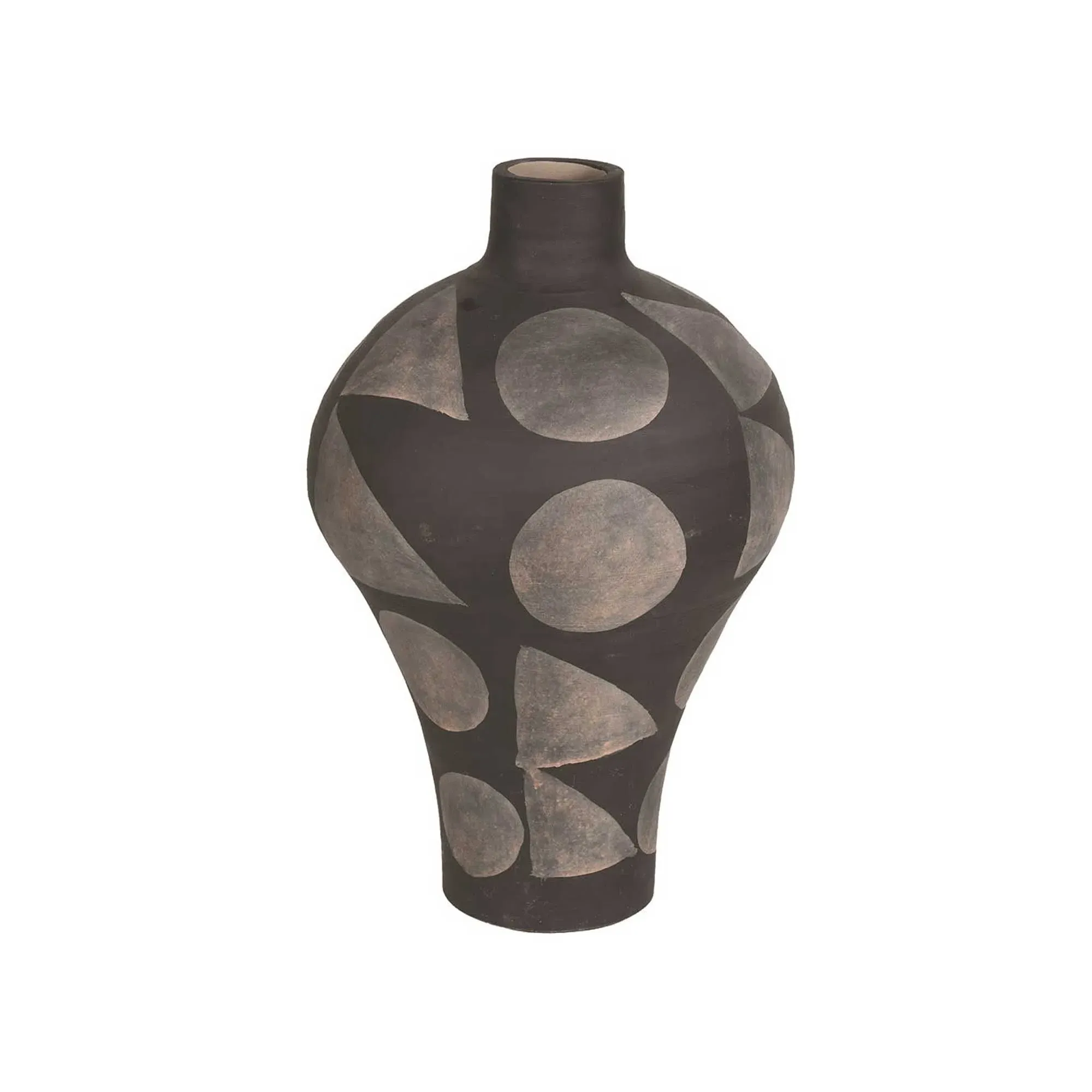 Patterned Vase - Black, Terracotta image
