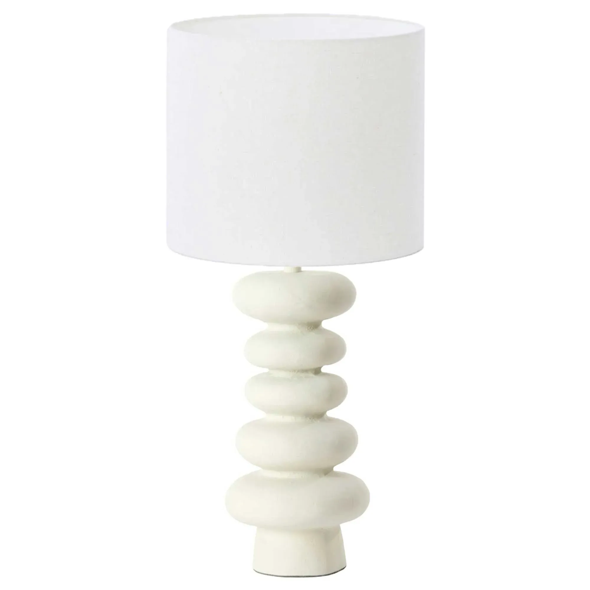 Pebble Table Lamp - Cream, Metal image