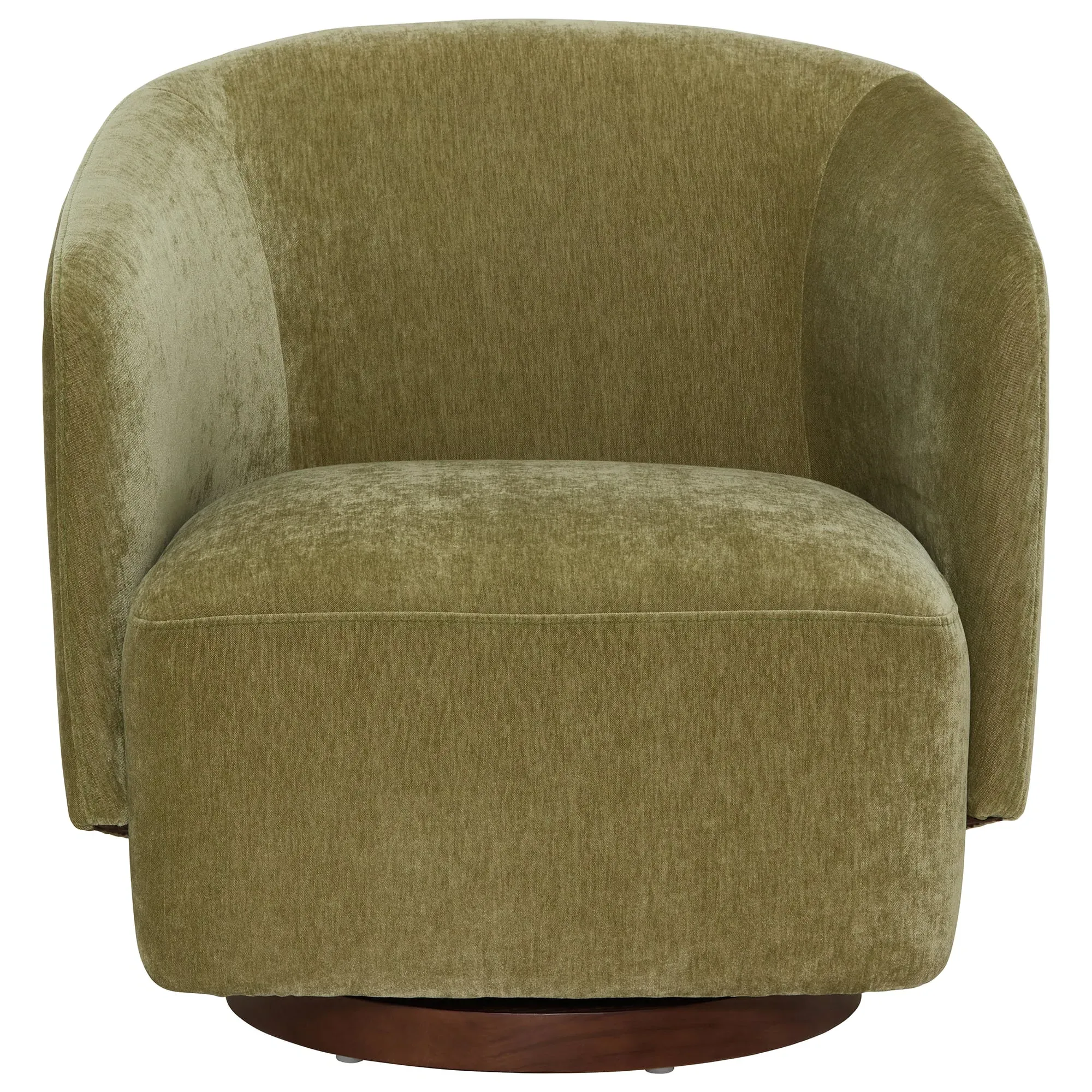 Pellaro Swivel Armchair - Green, Fabric