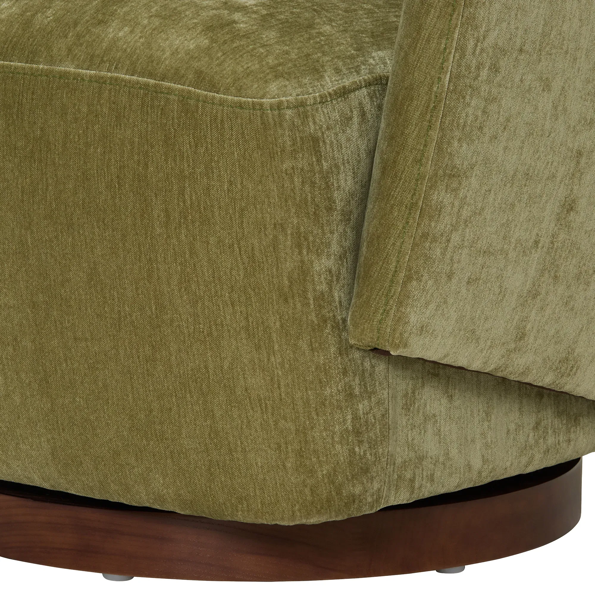 Pellaro Swivel Armchair - Green, Fabric