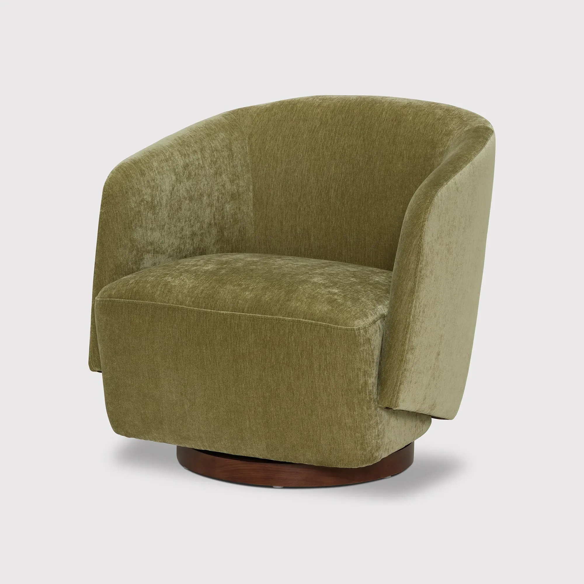 Pellaro Swivel Armchair - Green, Fabric