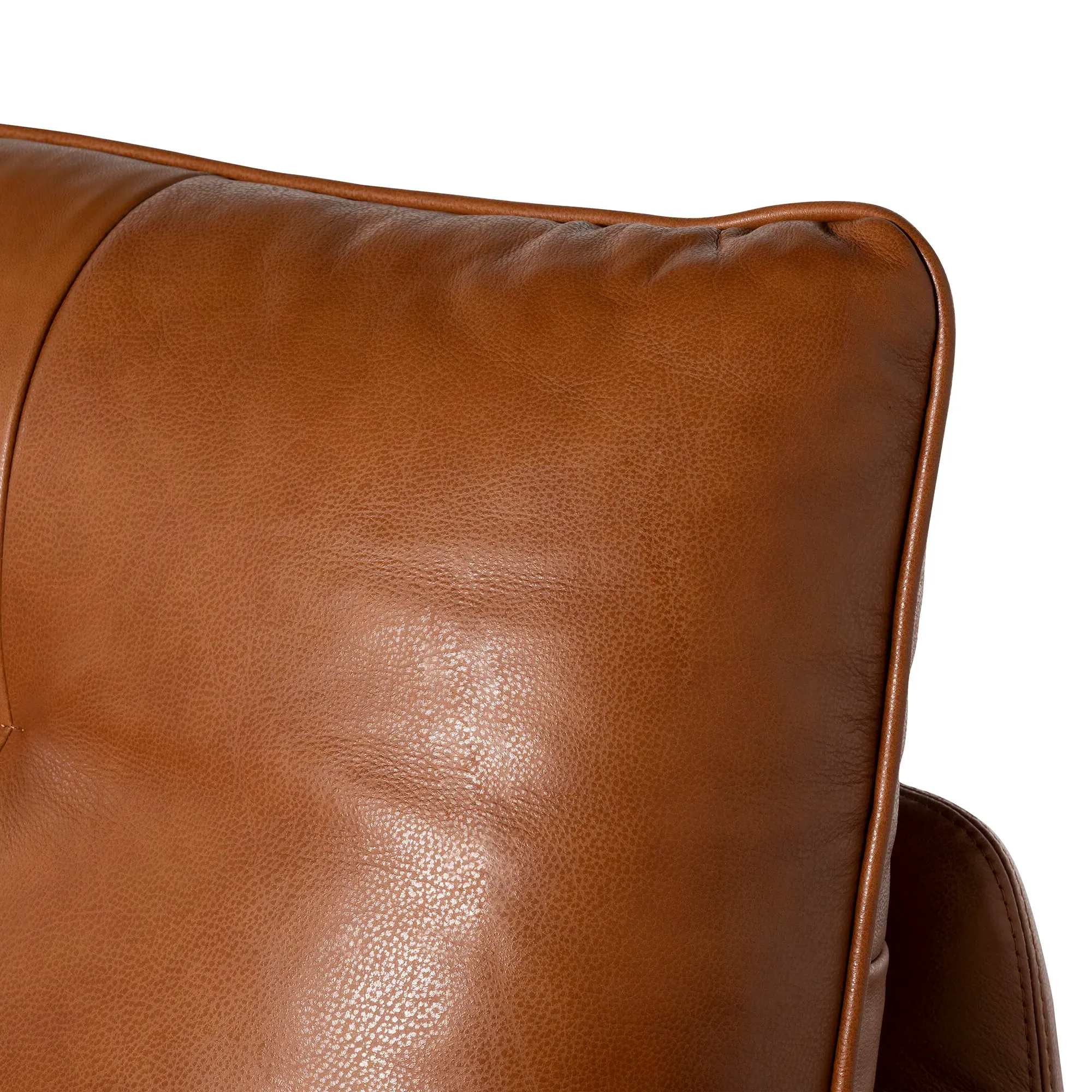 Pelle 1.25 Arm Armchair - Brown, Leather