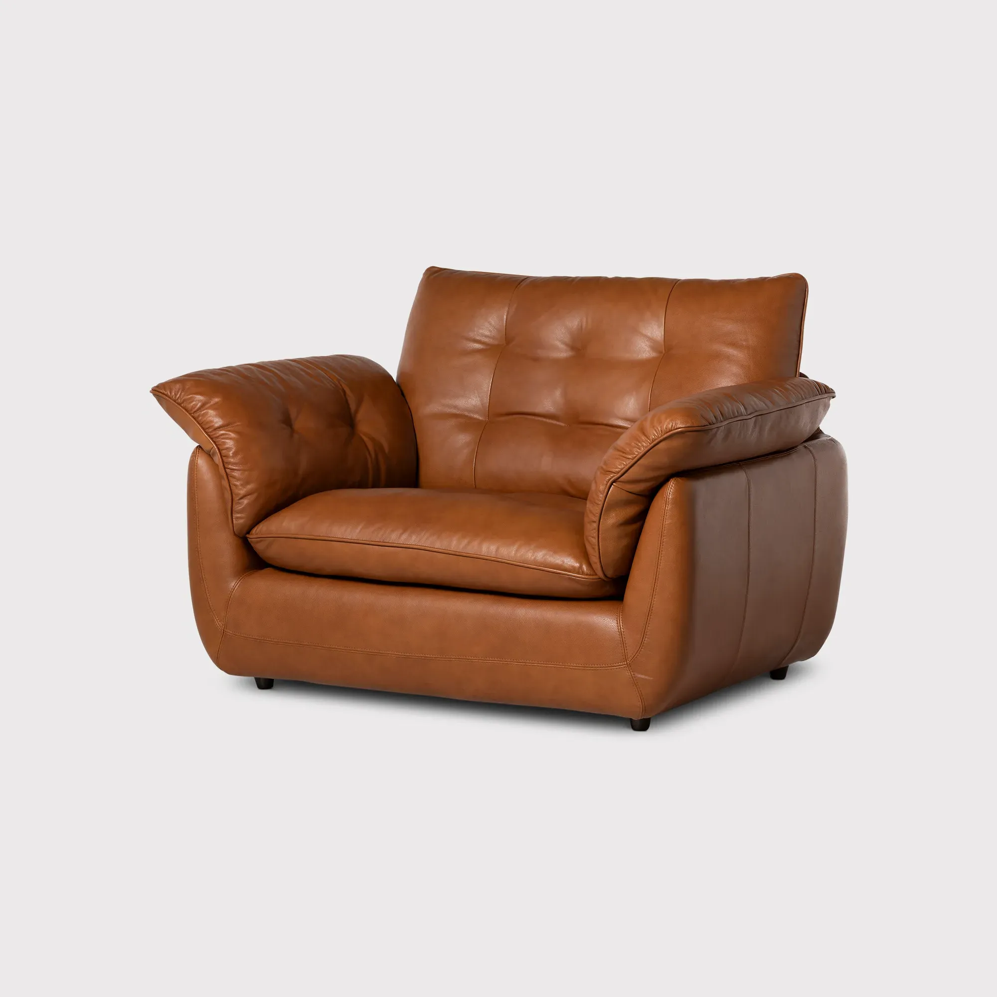Pelle 1.25 Arm Armchair - Brown, Leather image