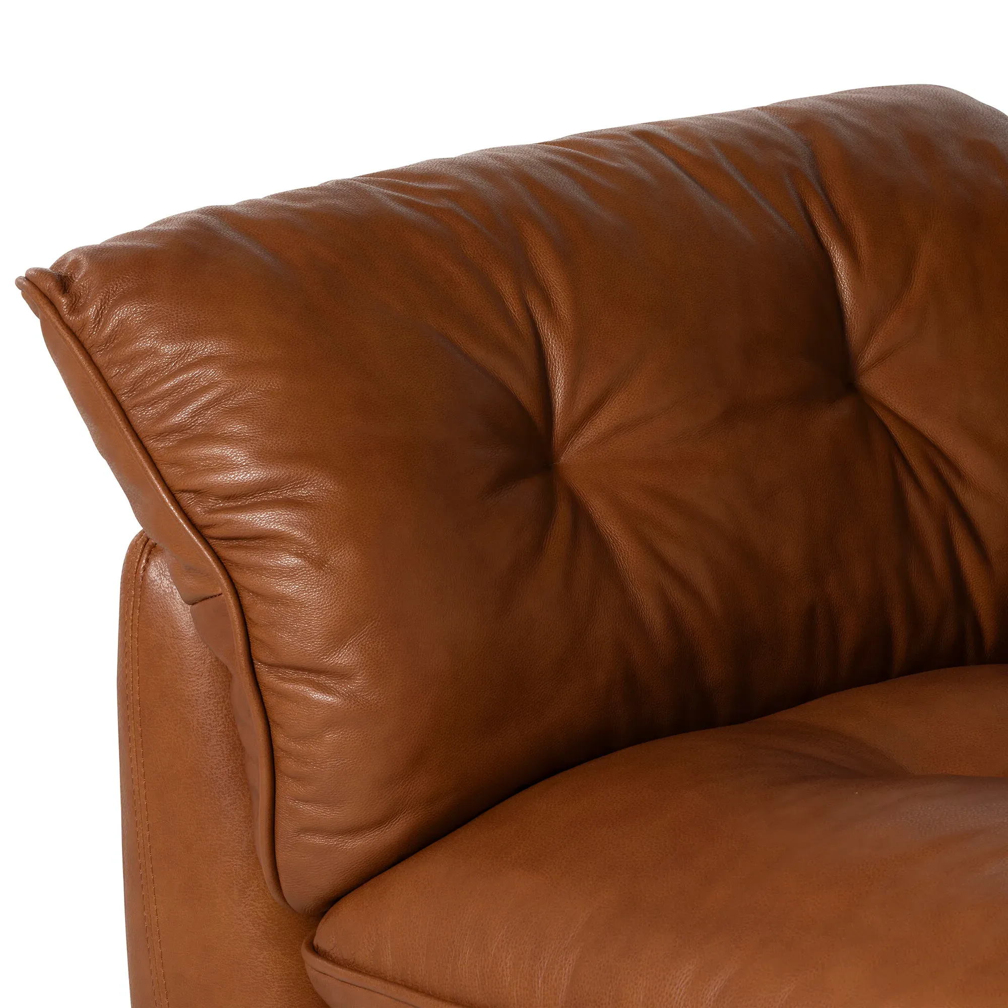 Pelle 2.5 Seater Sofa - Brown, Leather